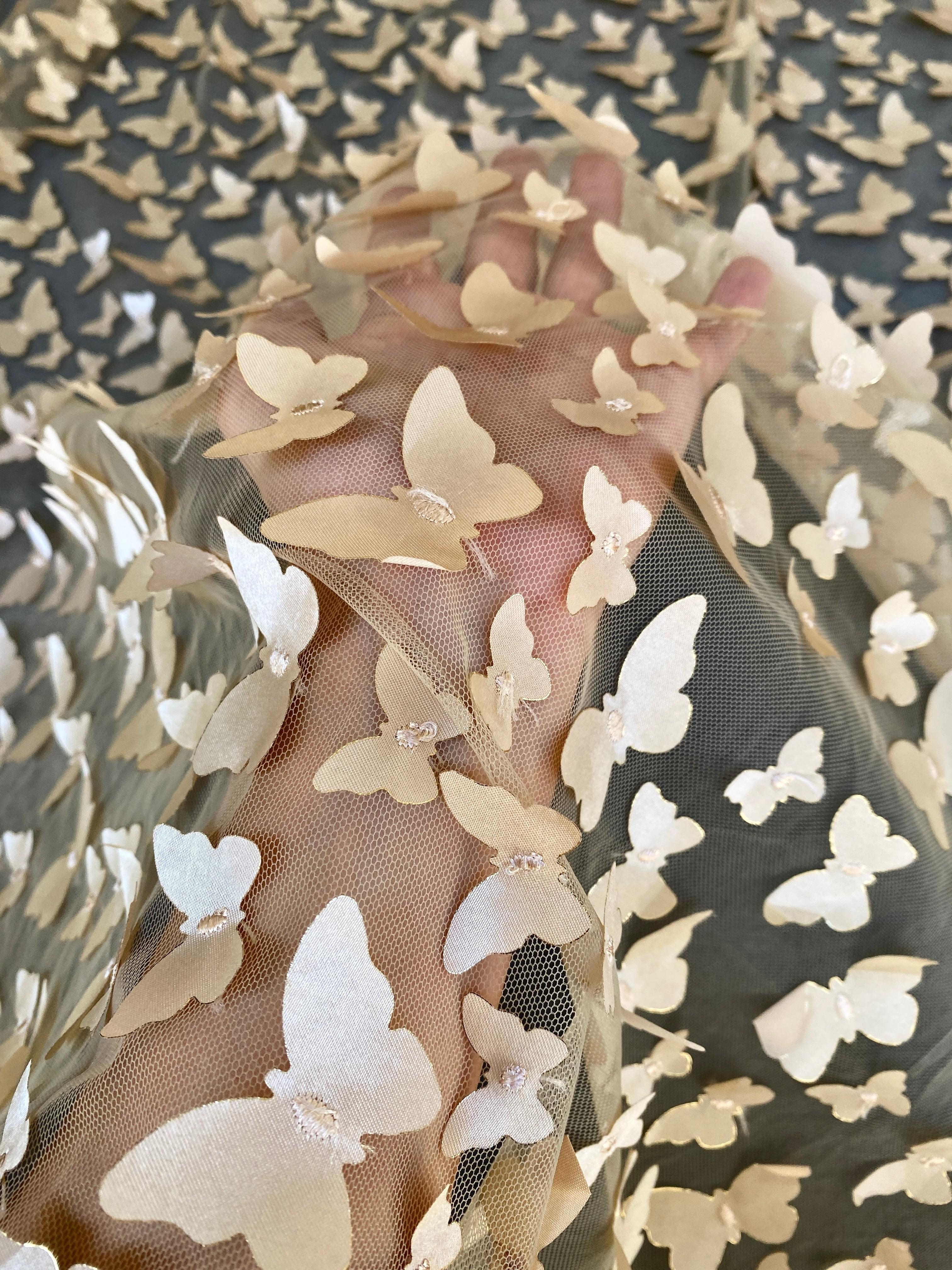Gold 3D Butterfly Lace - Image 10
