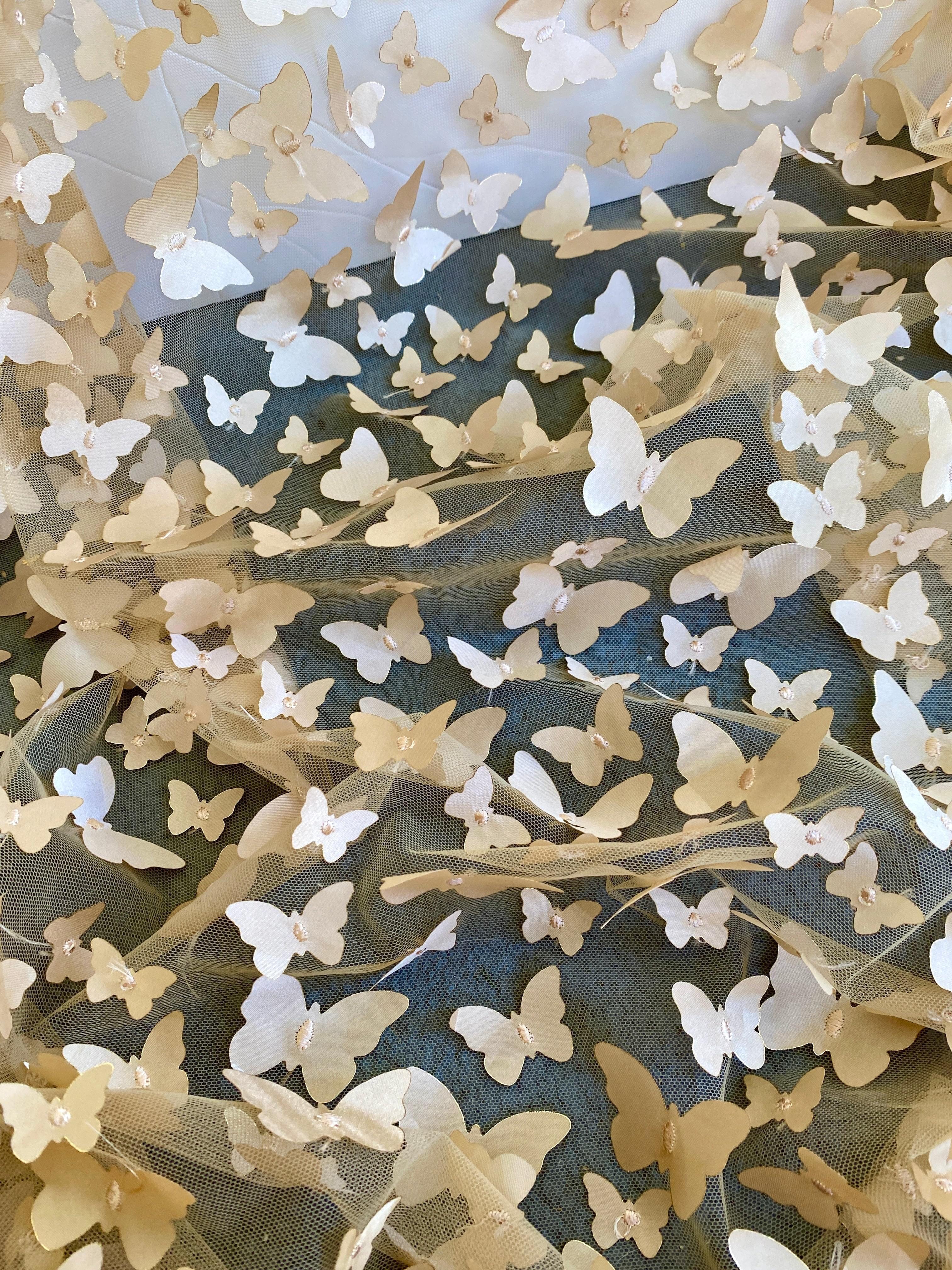 Gold 3D Butterfly Lace - Image 3
