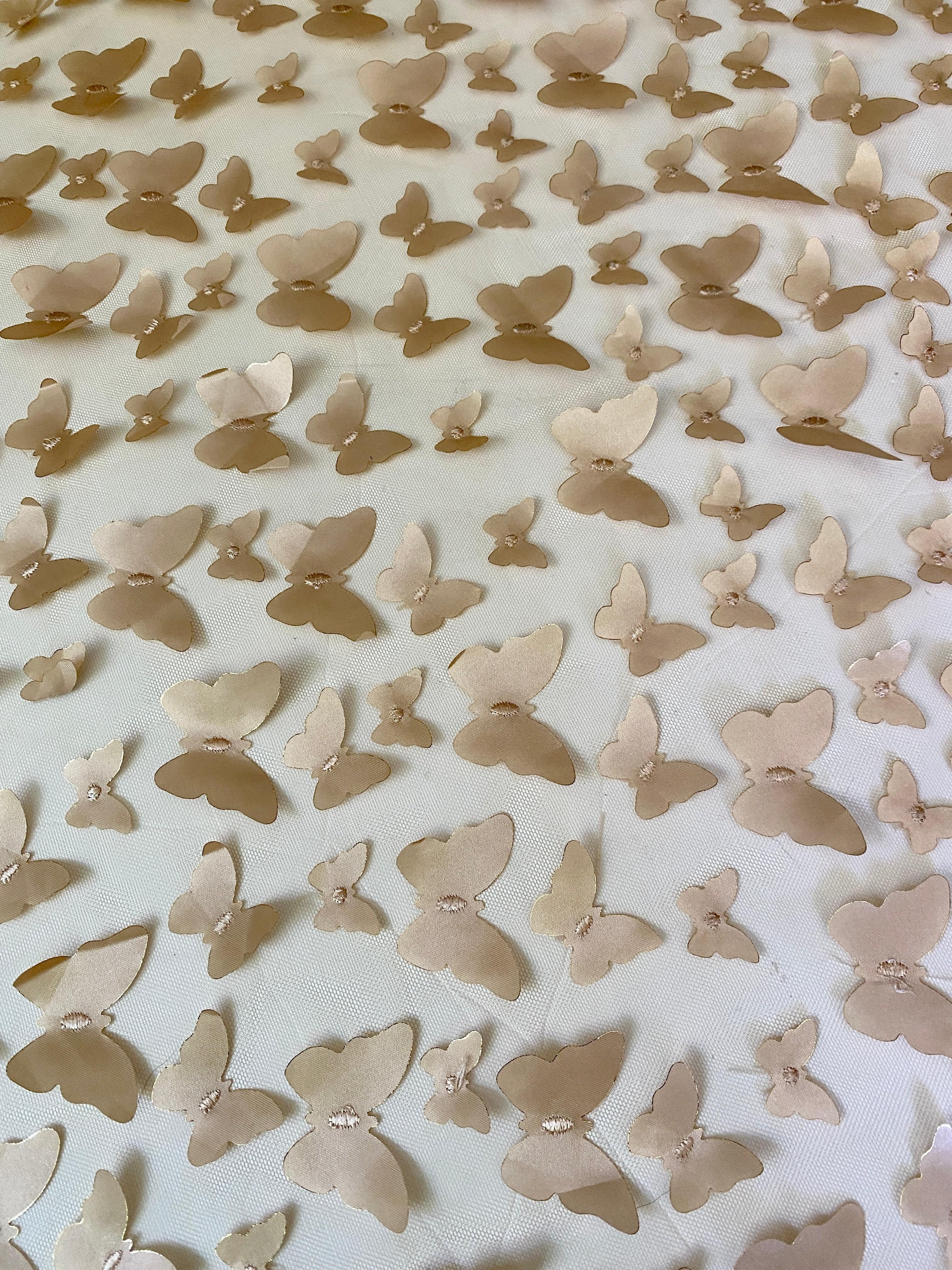 Gold 3D Butterfly Lace - Image 4