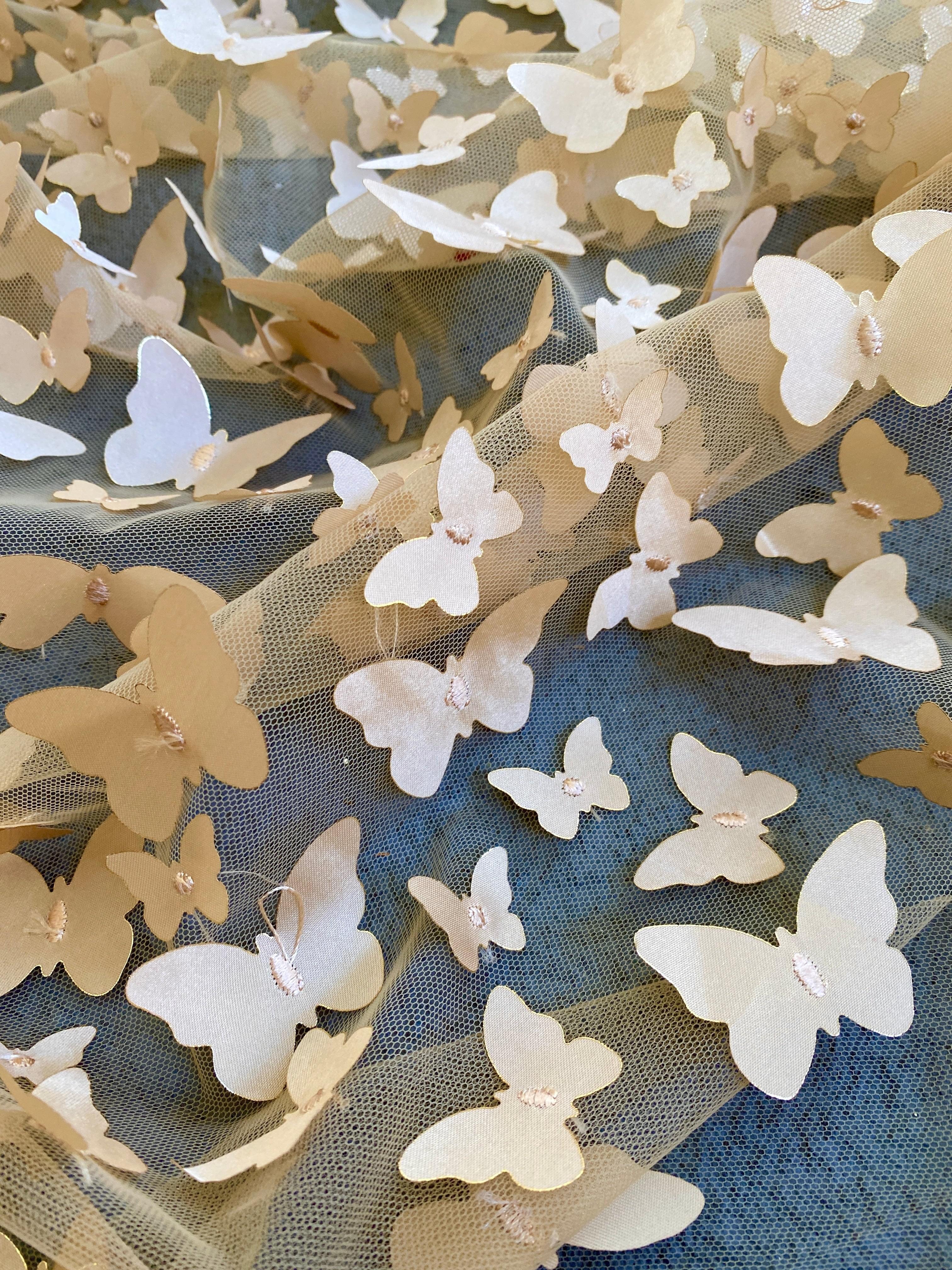 Gold 3D Butterfly Lace - Image 7