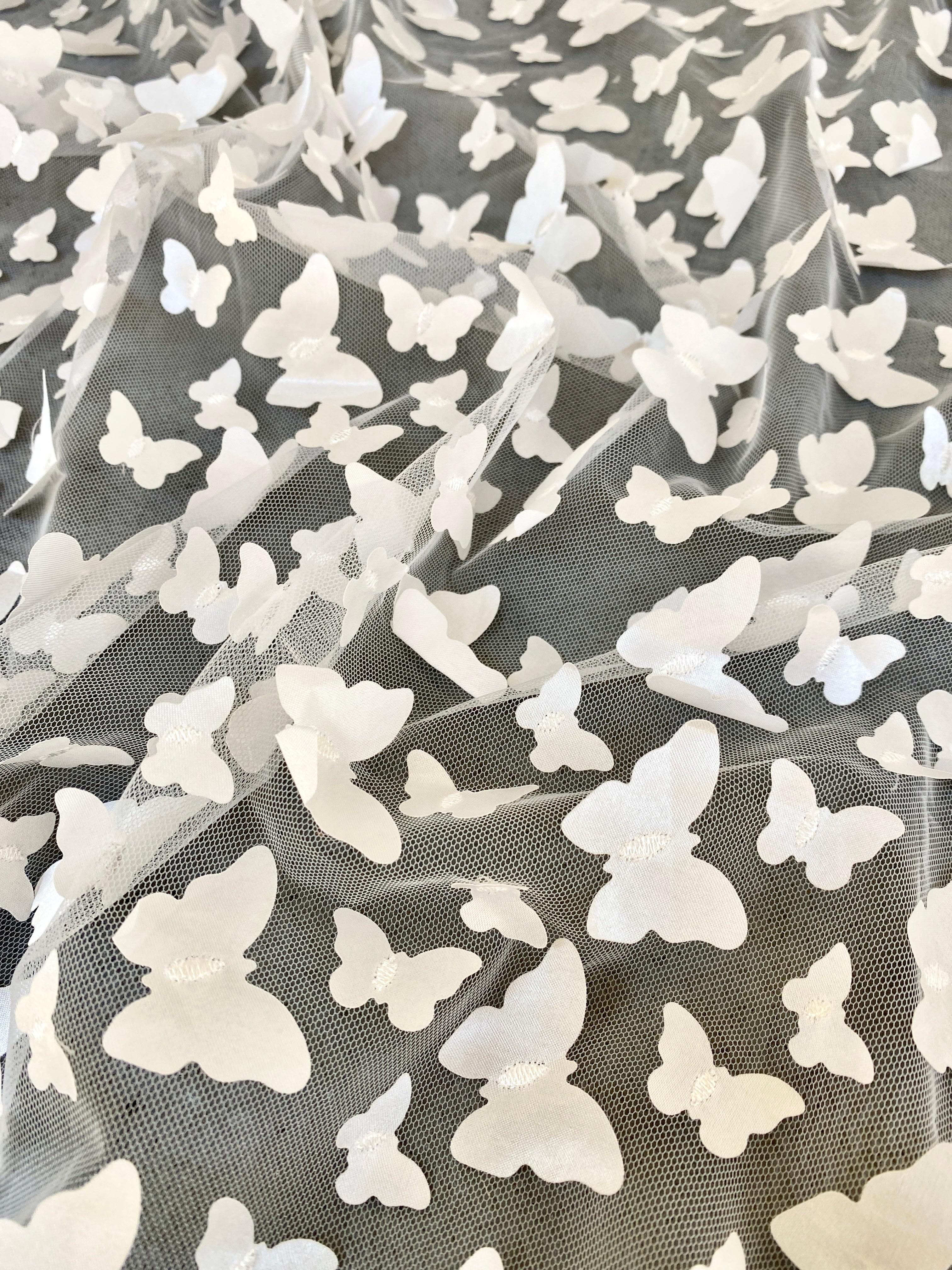3D Ivory Butterfly Lace - Image 3