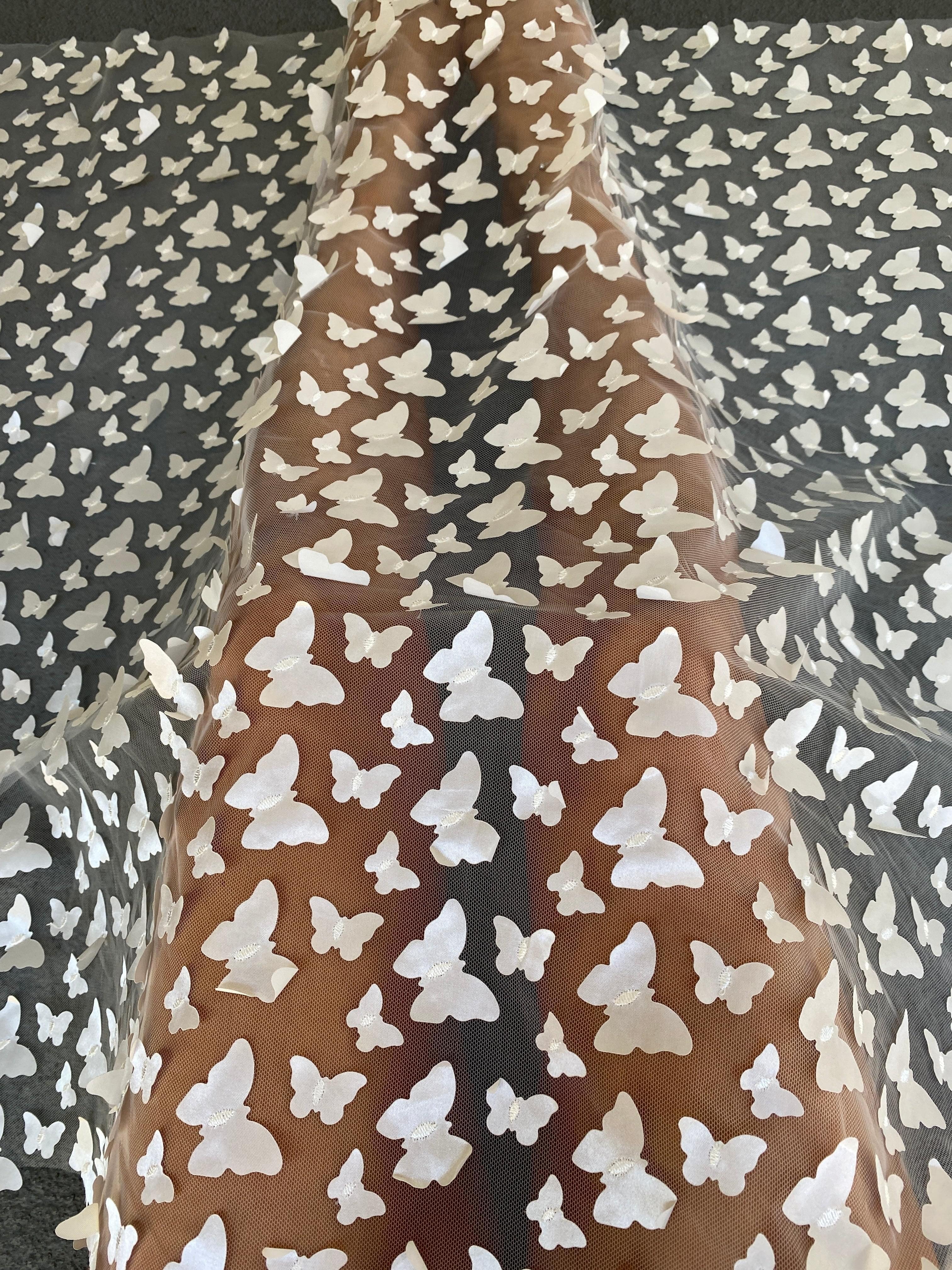 3D Ivory Butterfly Lace - Image 4