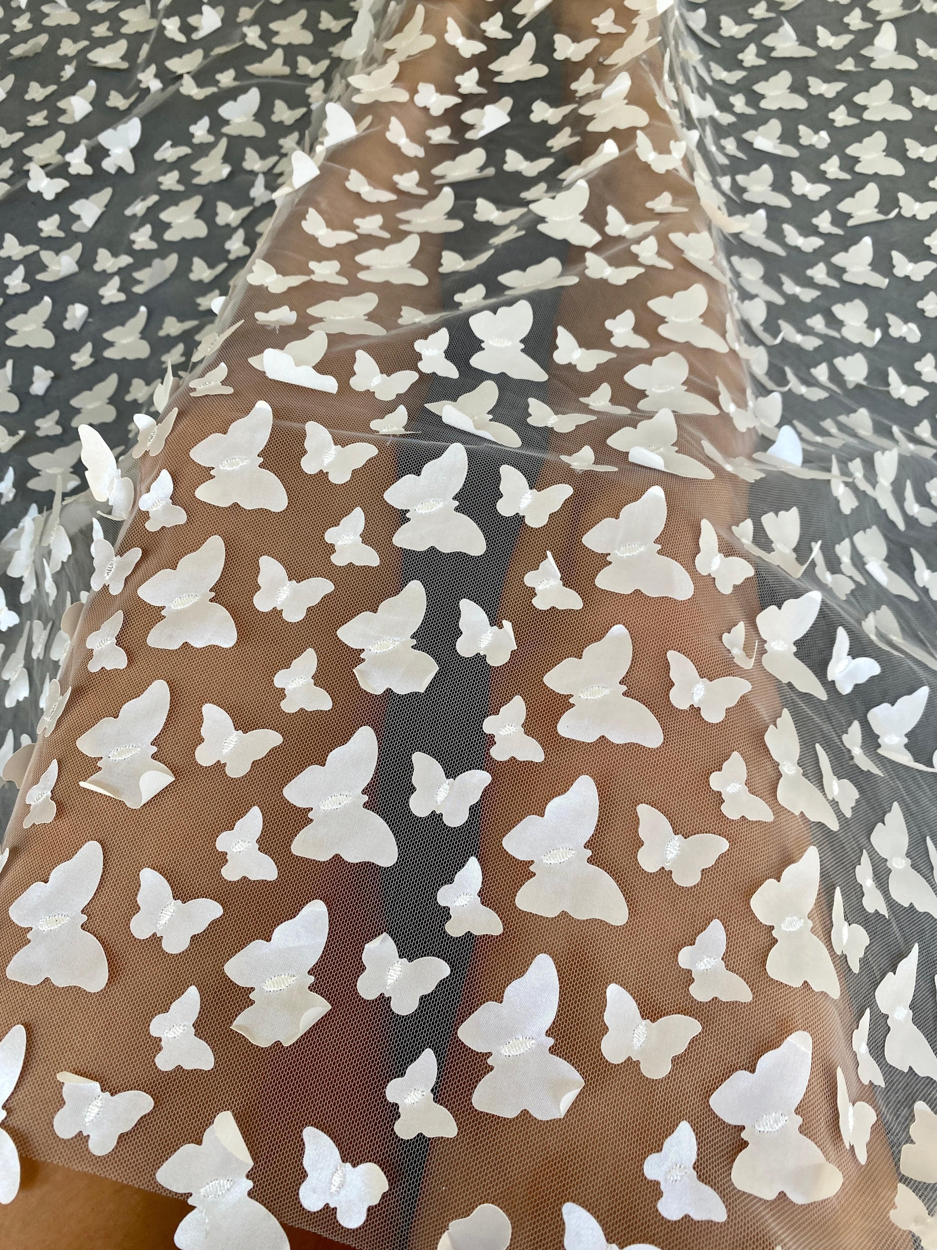 3D Ivory Butterfly Lace - Image 5