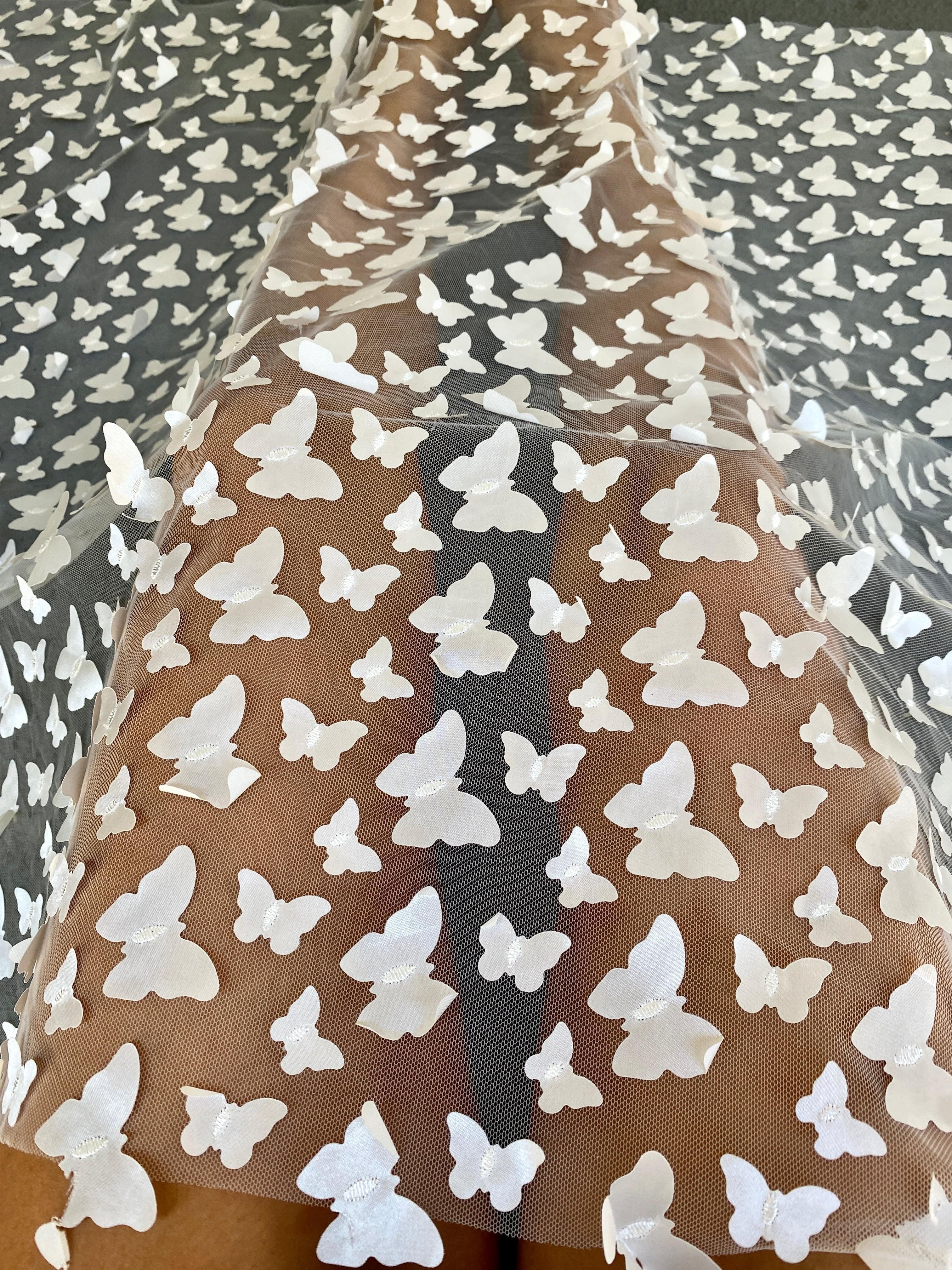 3D Ivory Butterfly Lace - Image 6