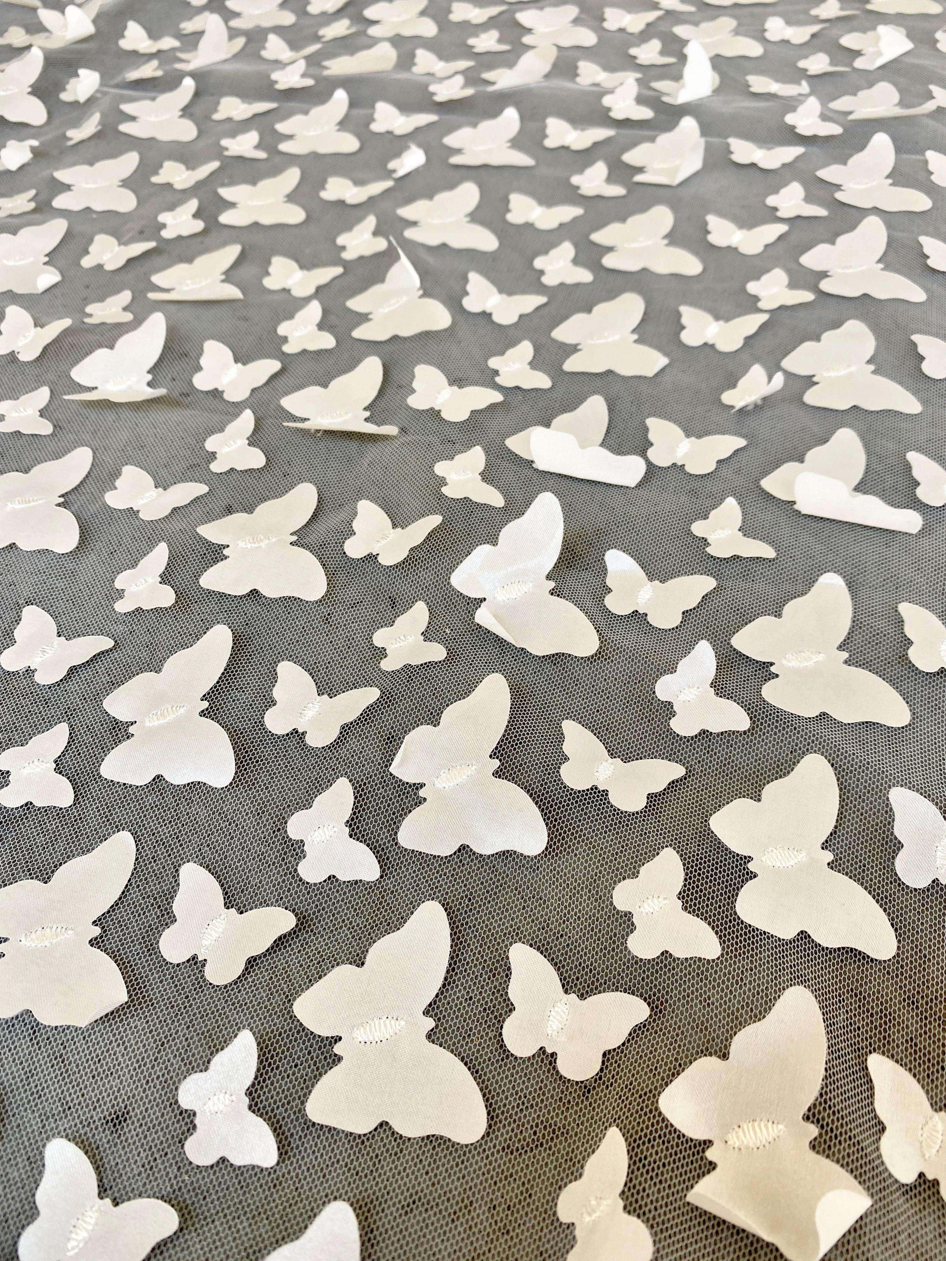 3D Ivory Butterfly Lace - Image 7