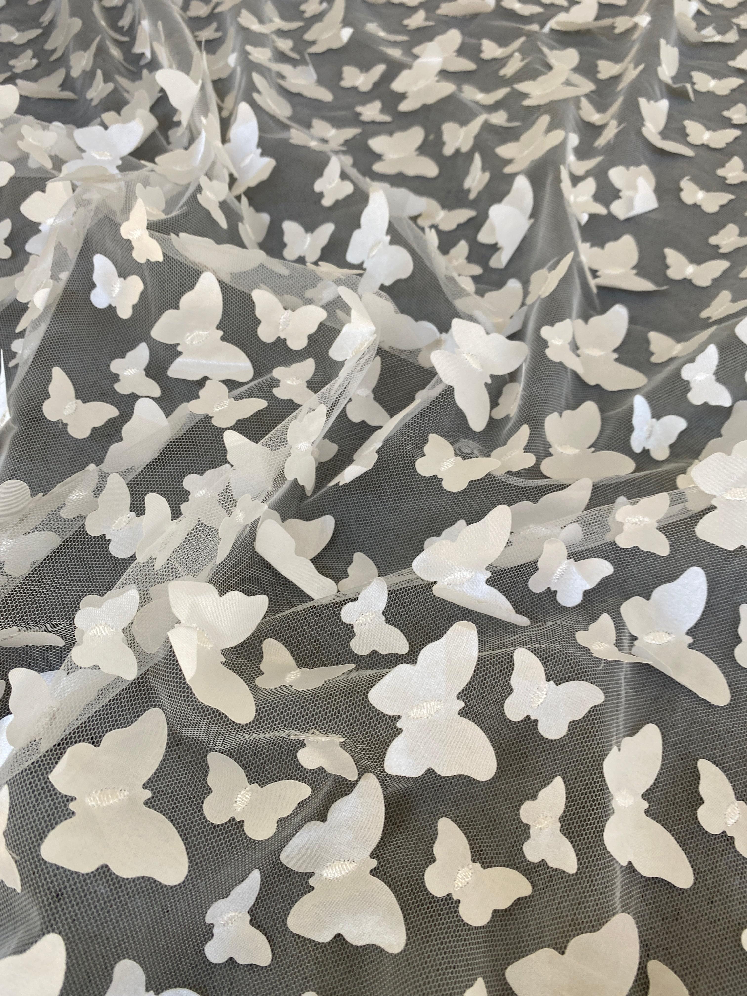 3D Ivory Butterfly Lace - Image 8