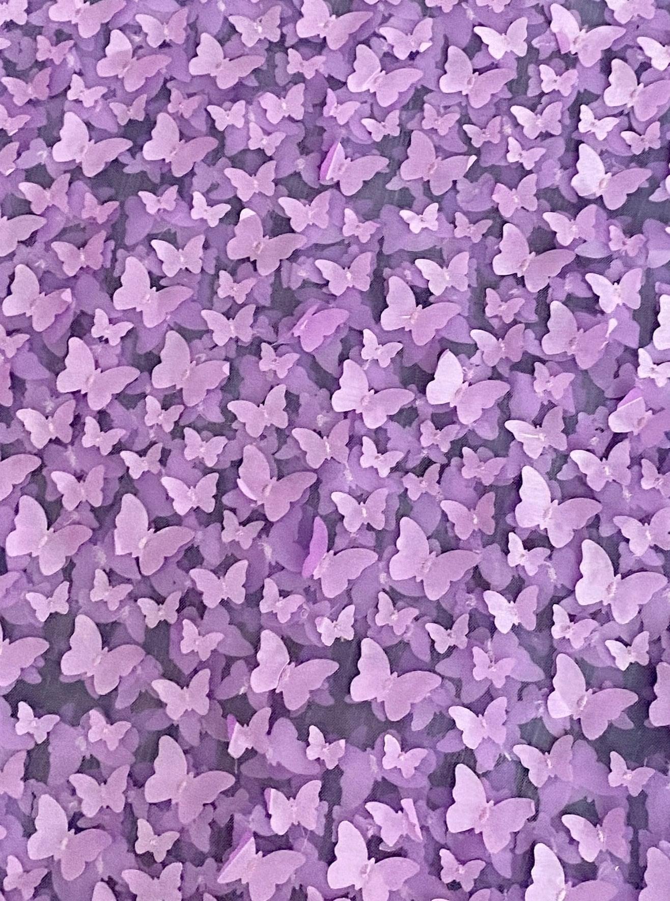 3D Lavender Butterfly Lace - Image 11
