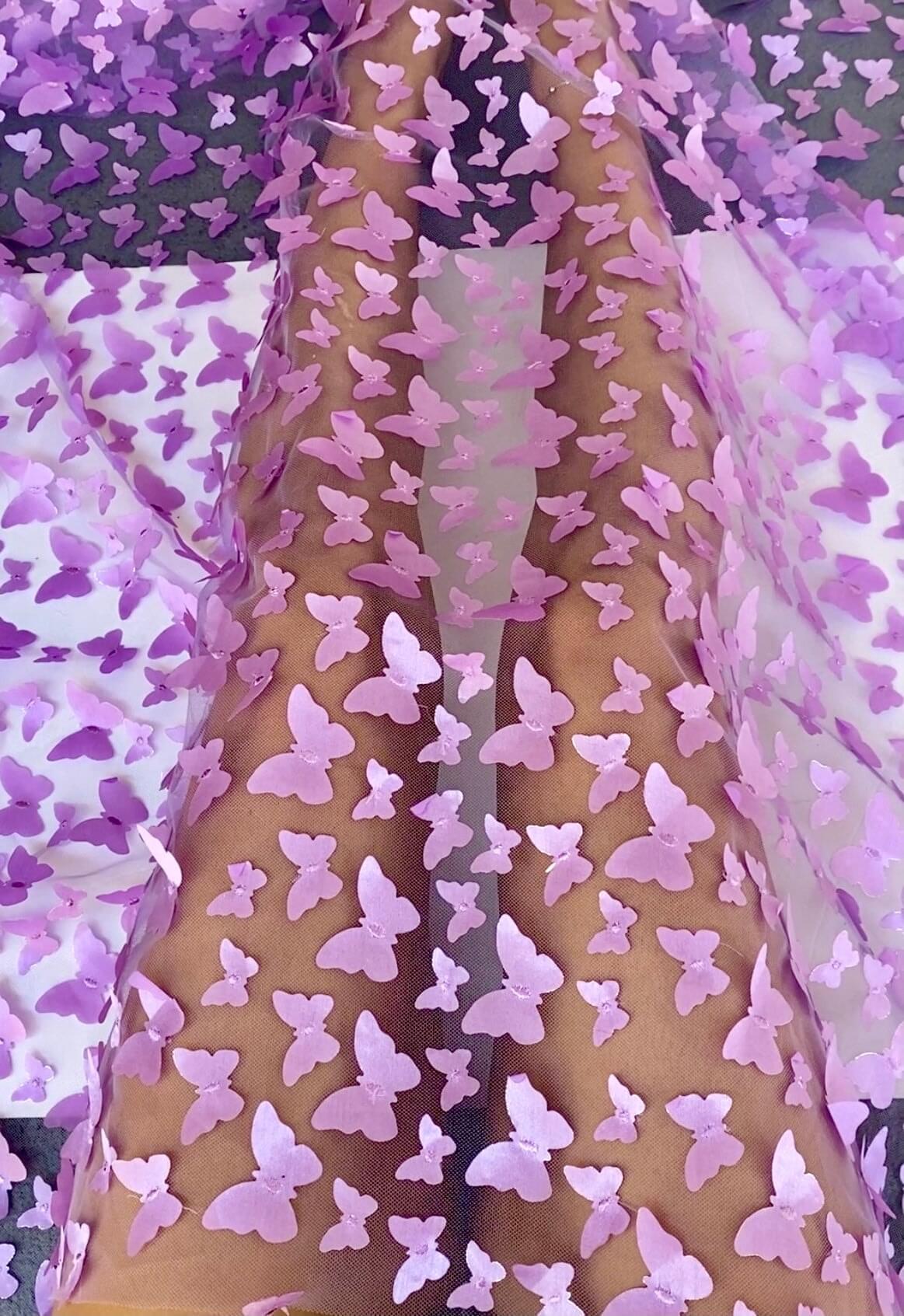 3D Lavender Butterfly Lace - Image 12