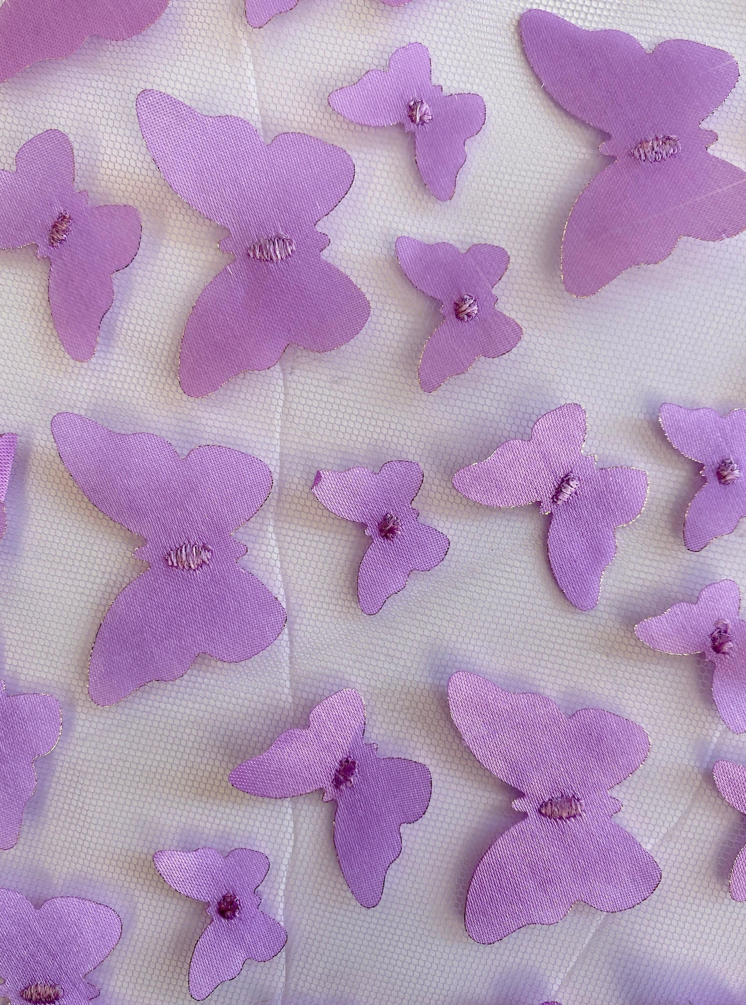 3D Lavender Butterfly Lace - Image 3