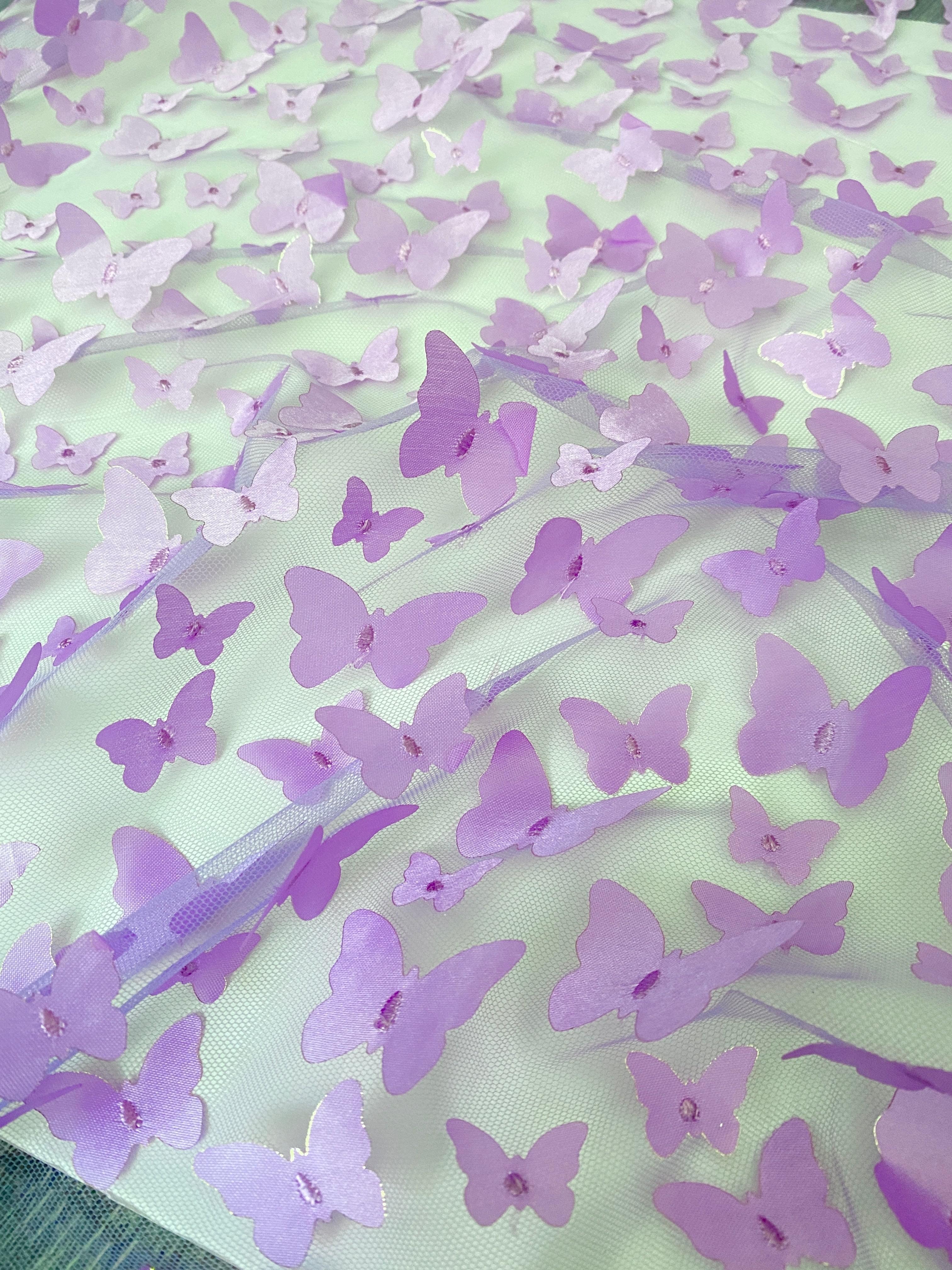 3D Lavender Butterfly Lace - Image 5