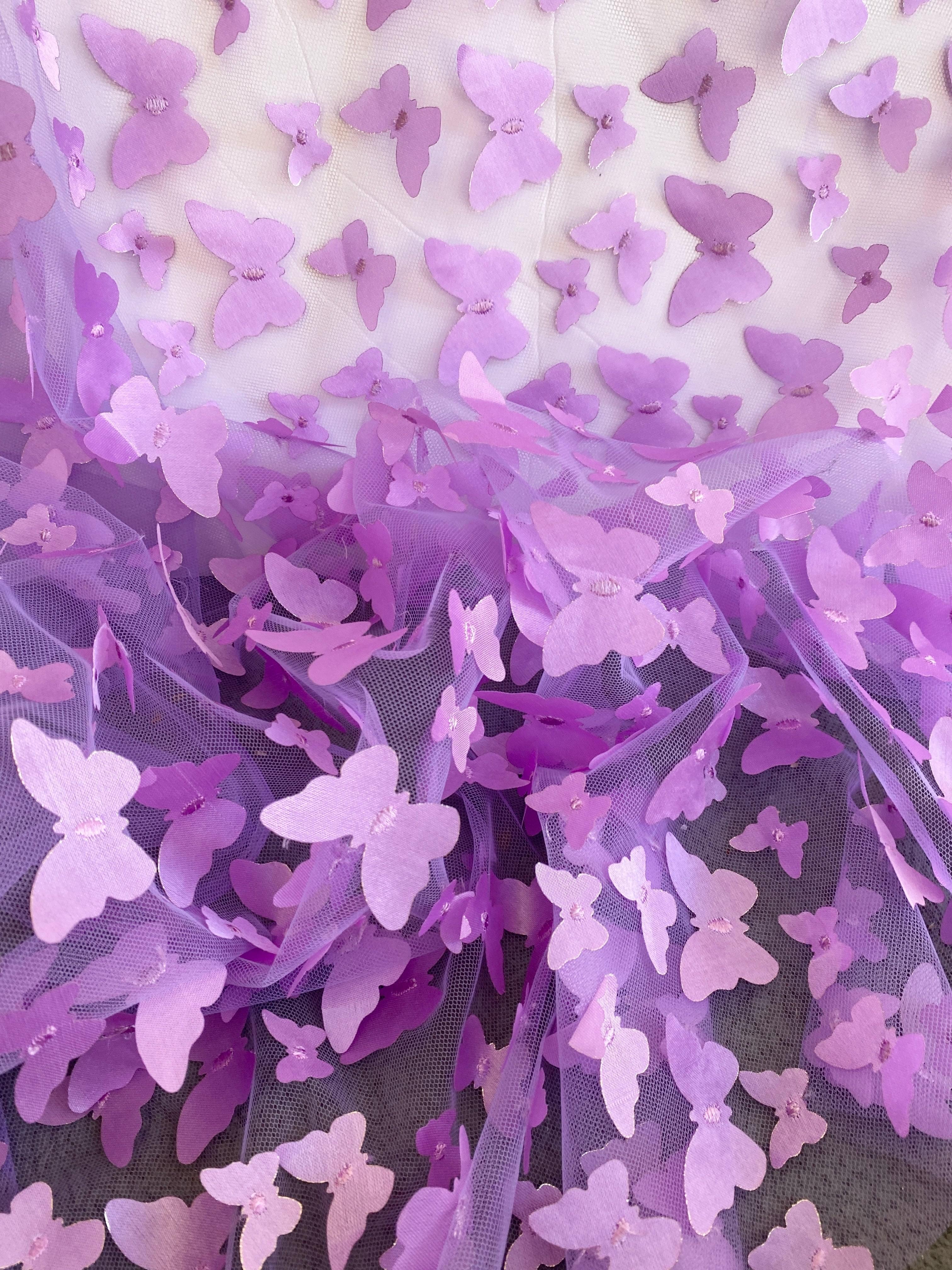 3D Lavender Butterfly Lace - Image 7