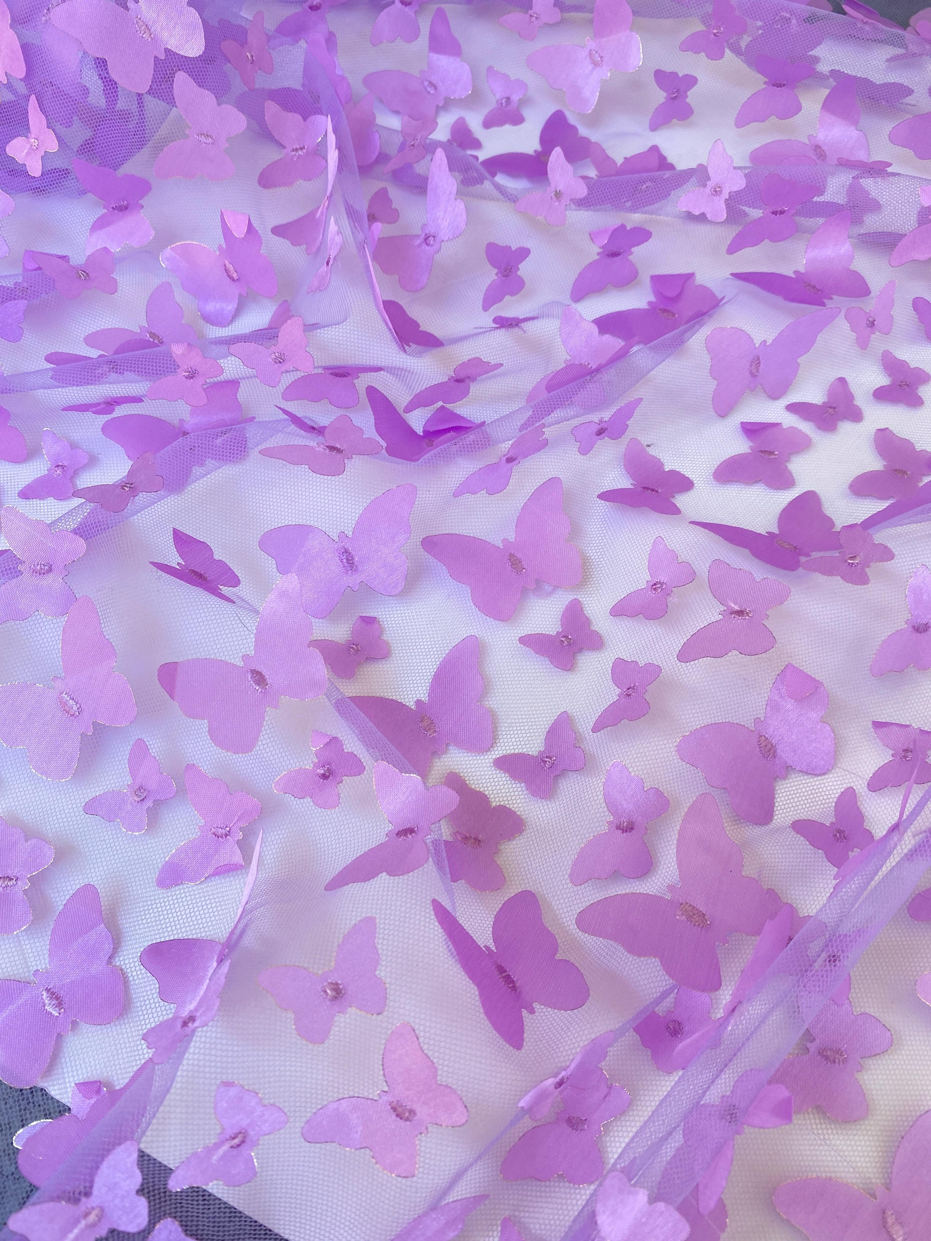 3D Lavender Butterfly Lace - Image 9
