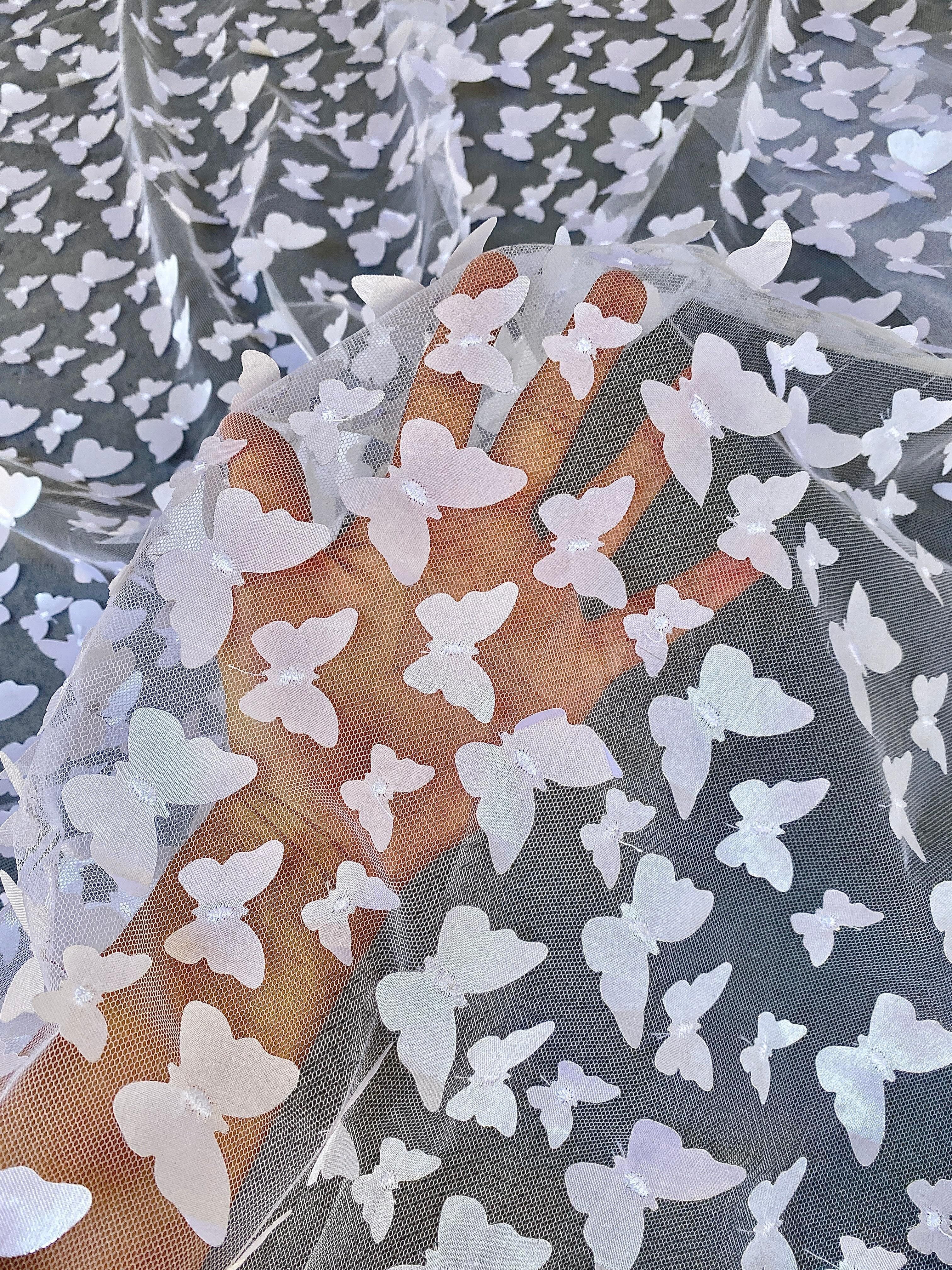 3D White Butterfly Lace - Image 4