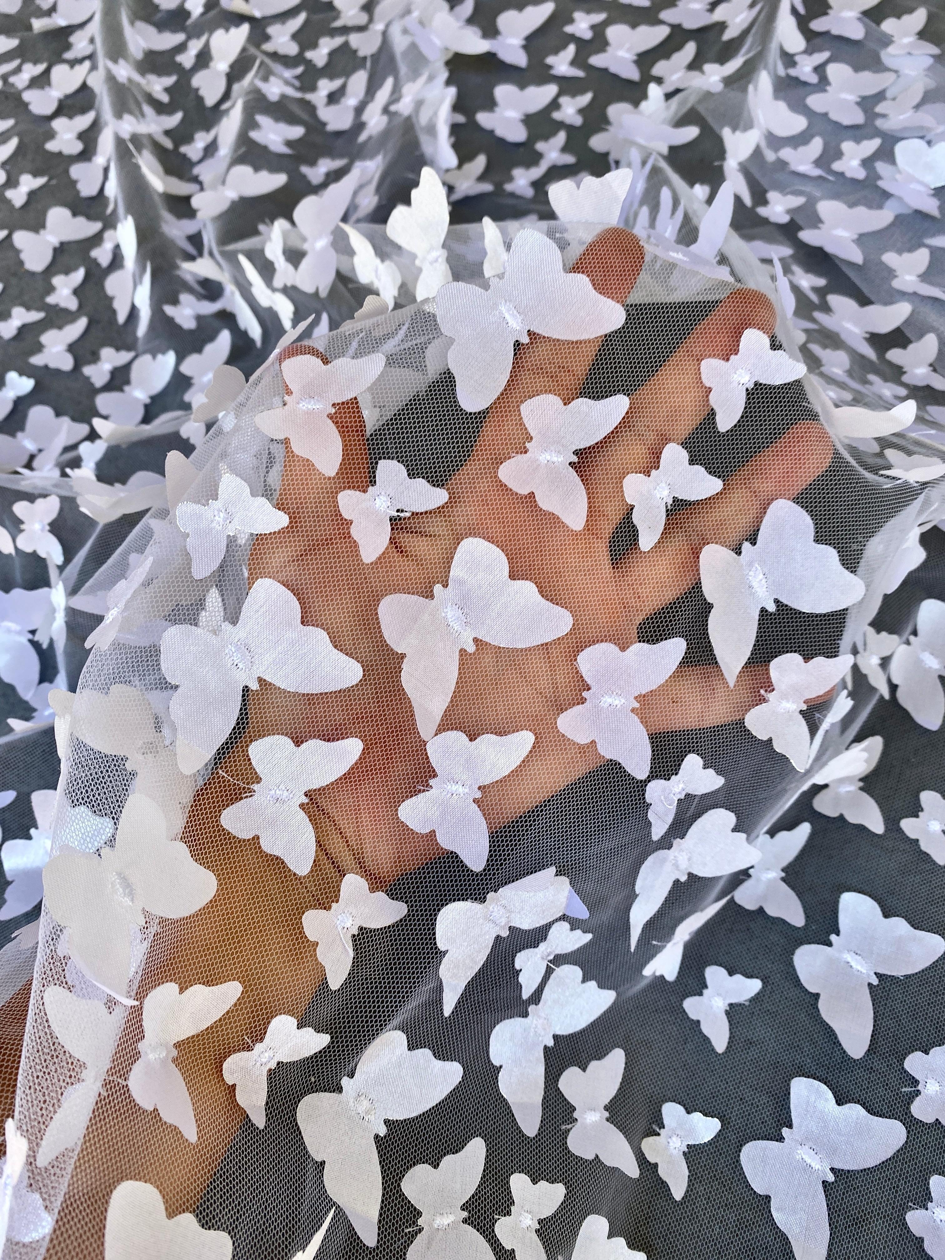 3D White Butterfly Lace - Image 5