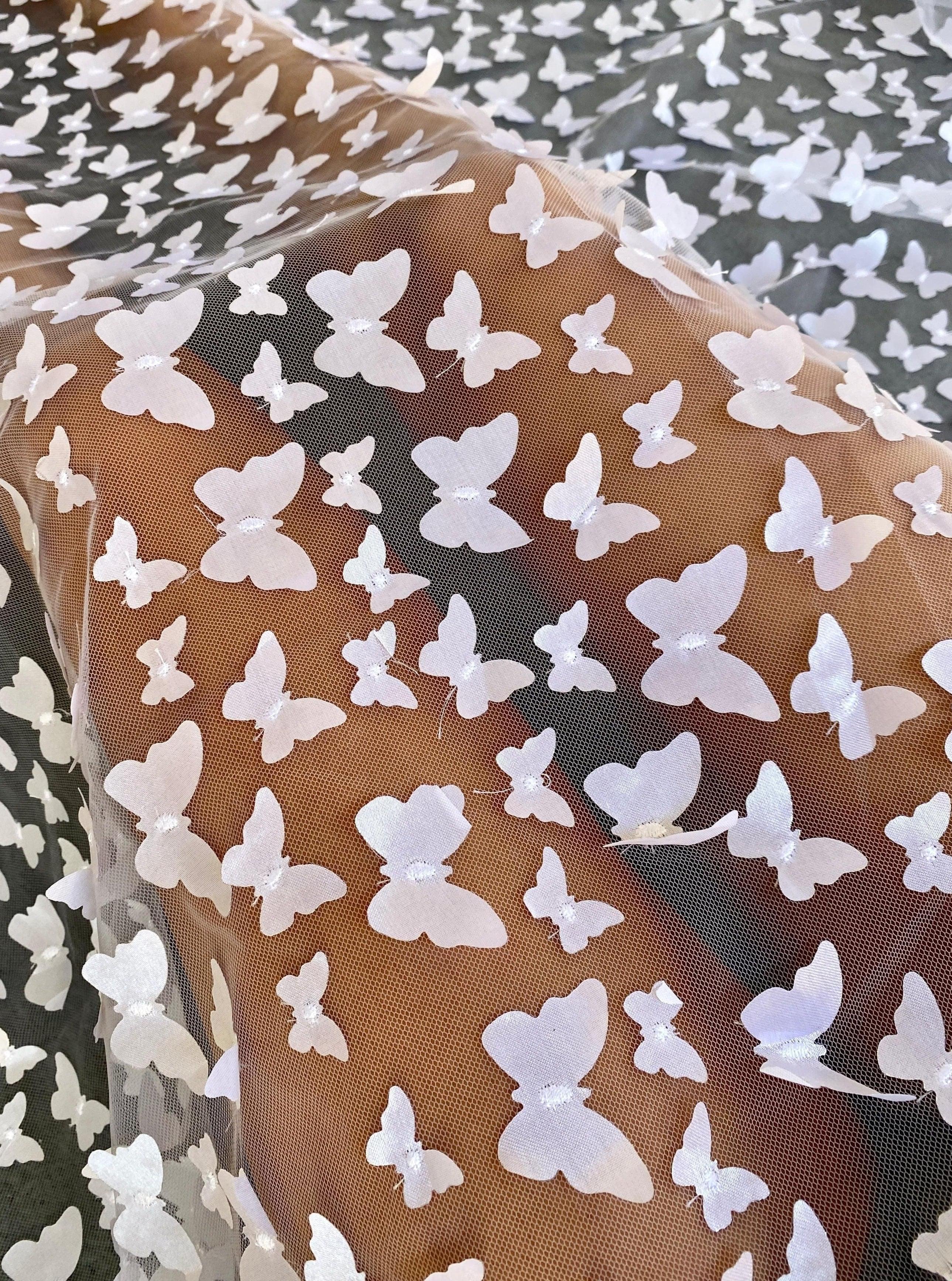 3D White Butterfly Lace - Image 6