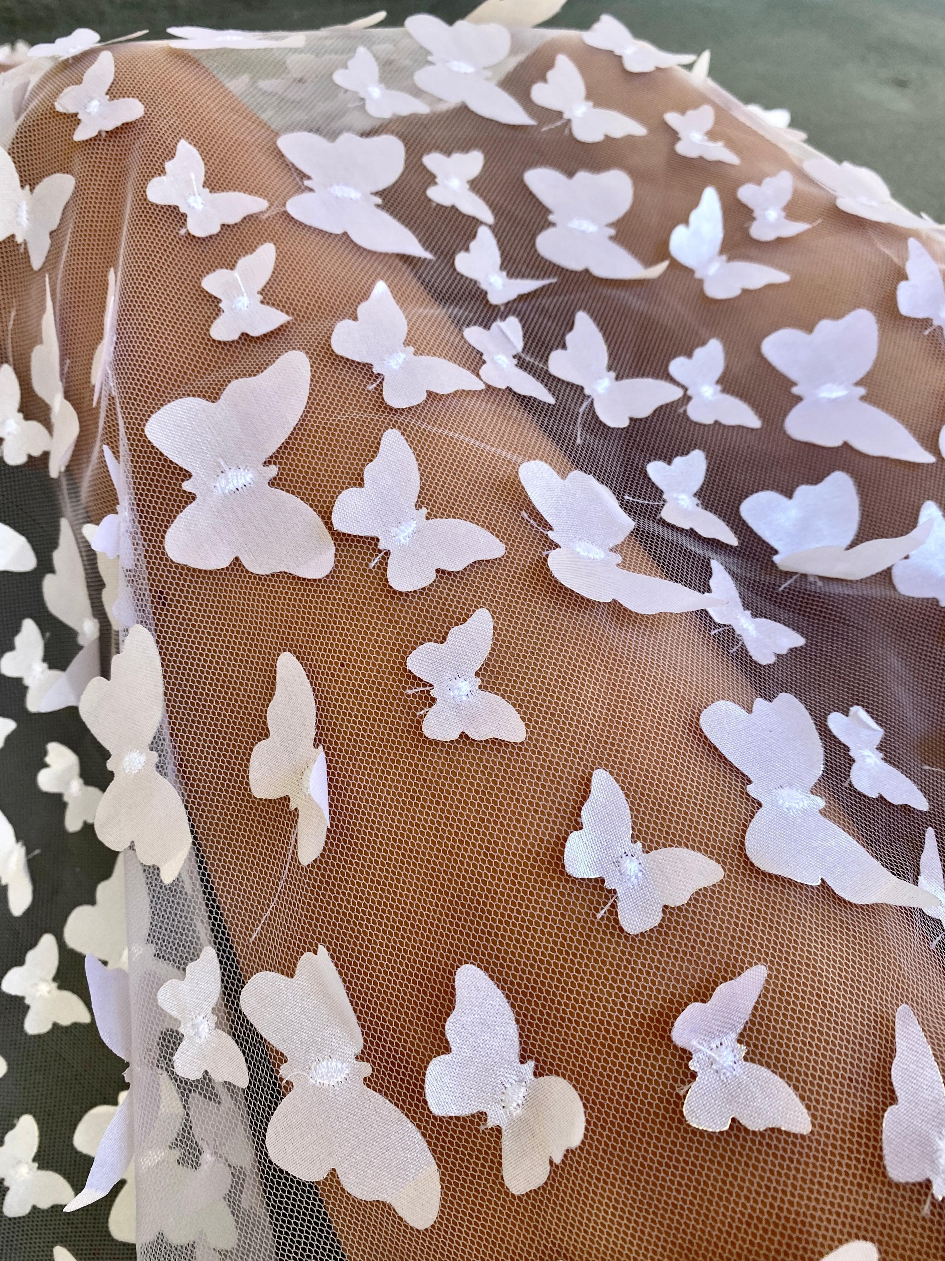 3D White Butterfly Lace - Image 7