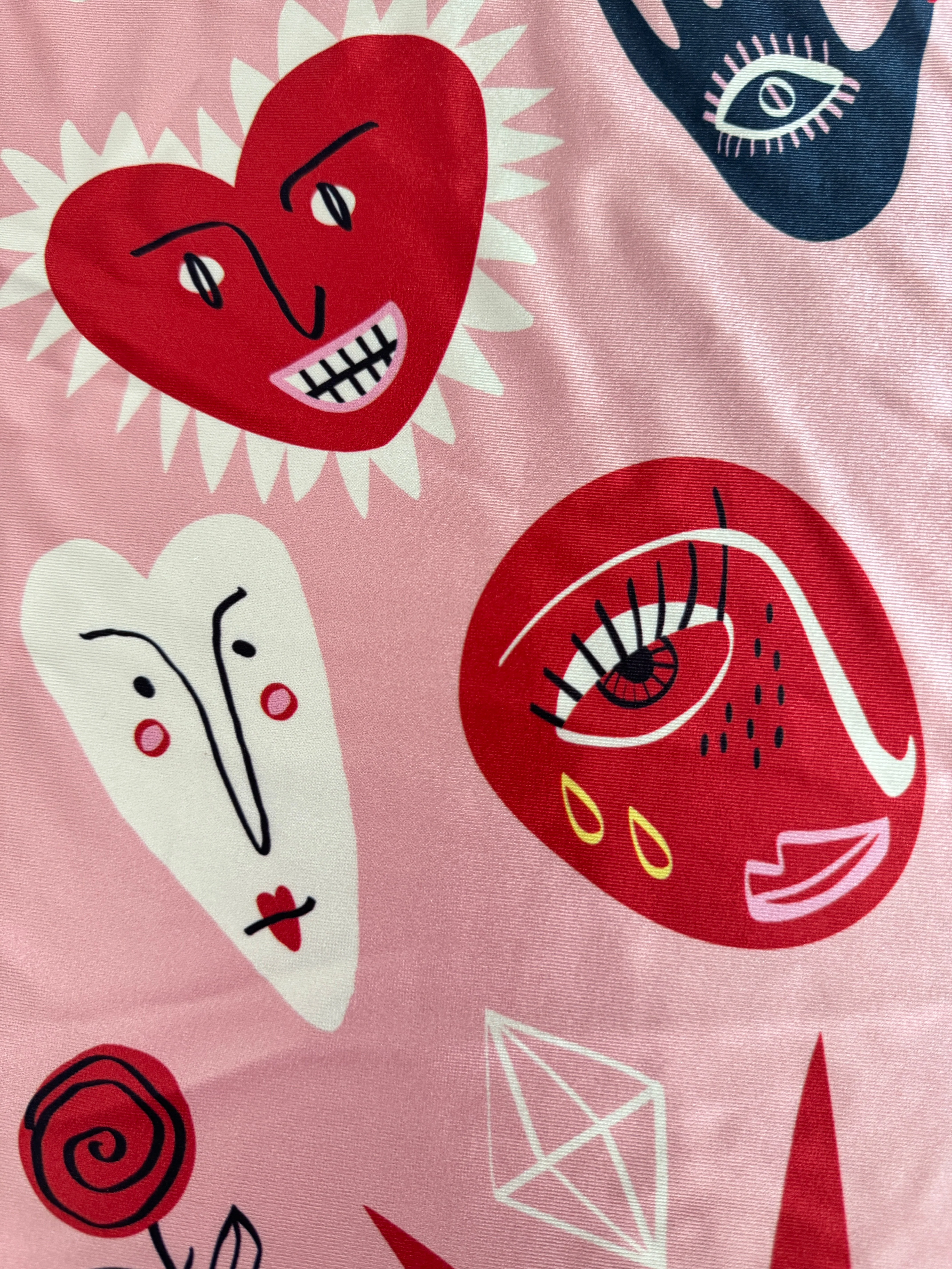 Abstract Faces Nylon Spandex - Image 3