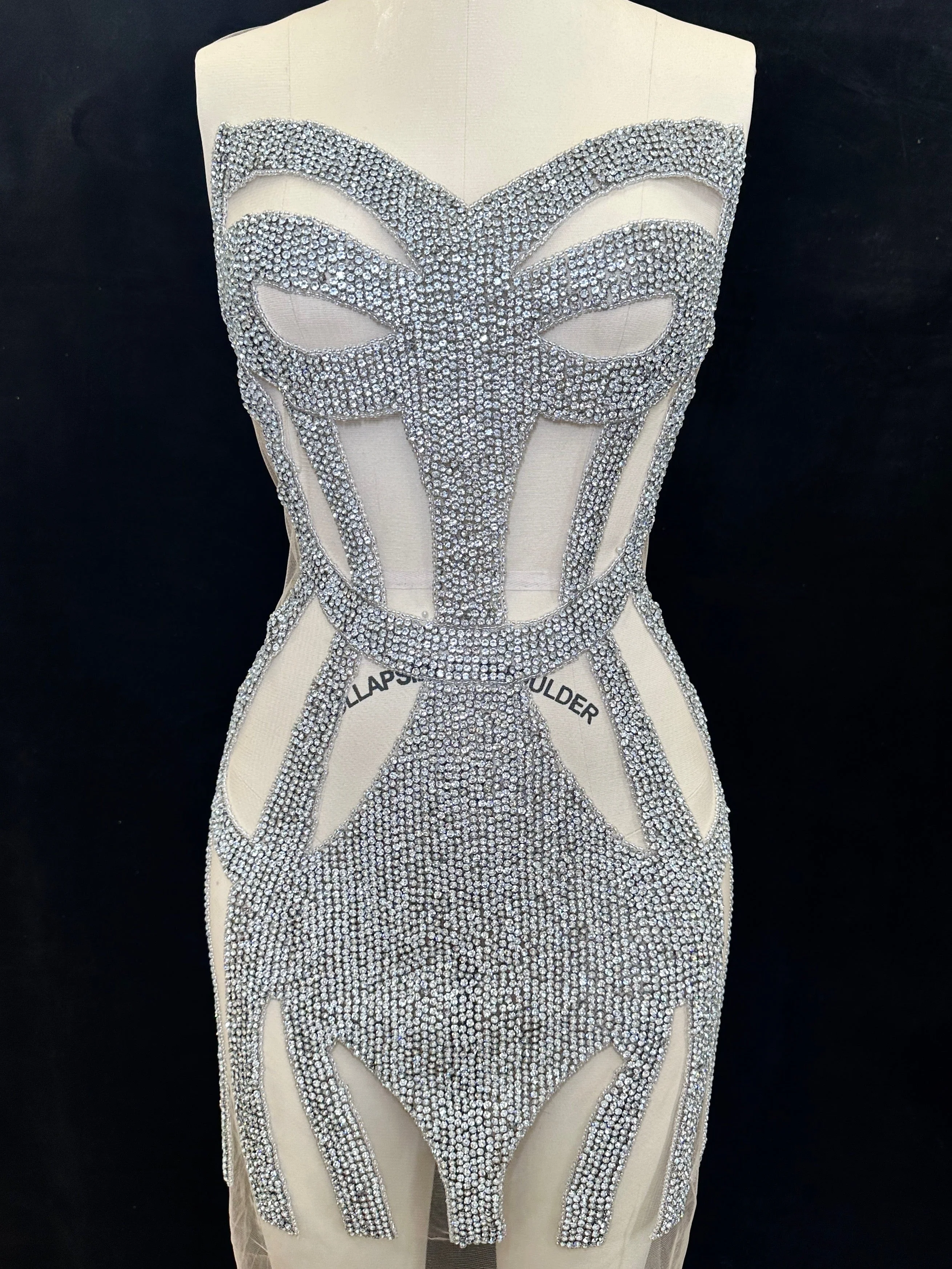 Adriana Rhinestones Bodice Applique - Image 3