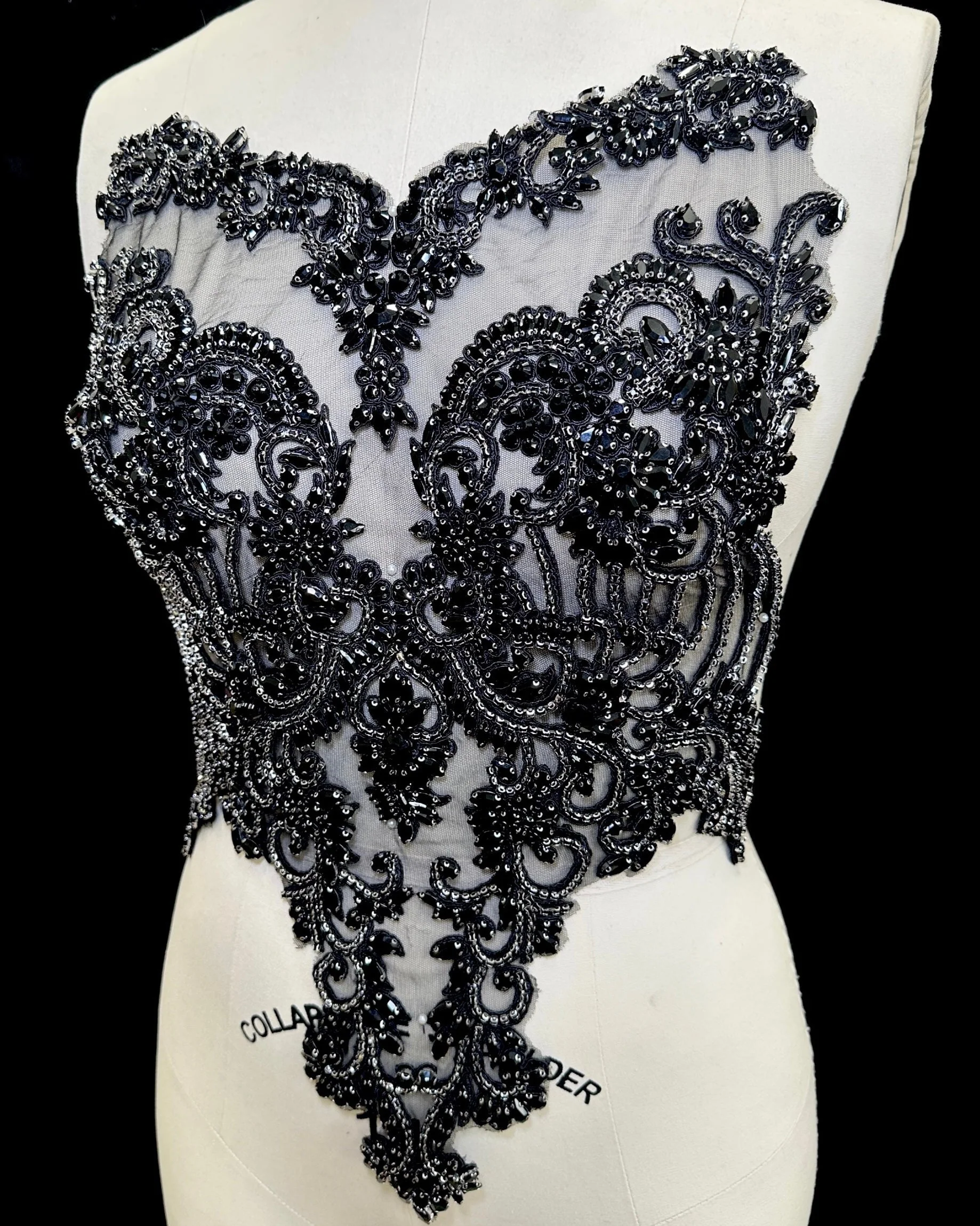 Alex Black Rhinestones Bodice - Image 10