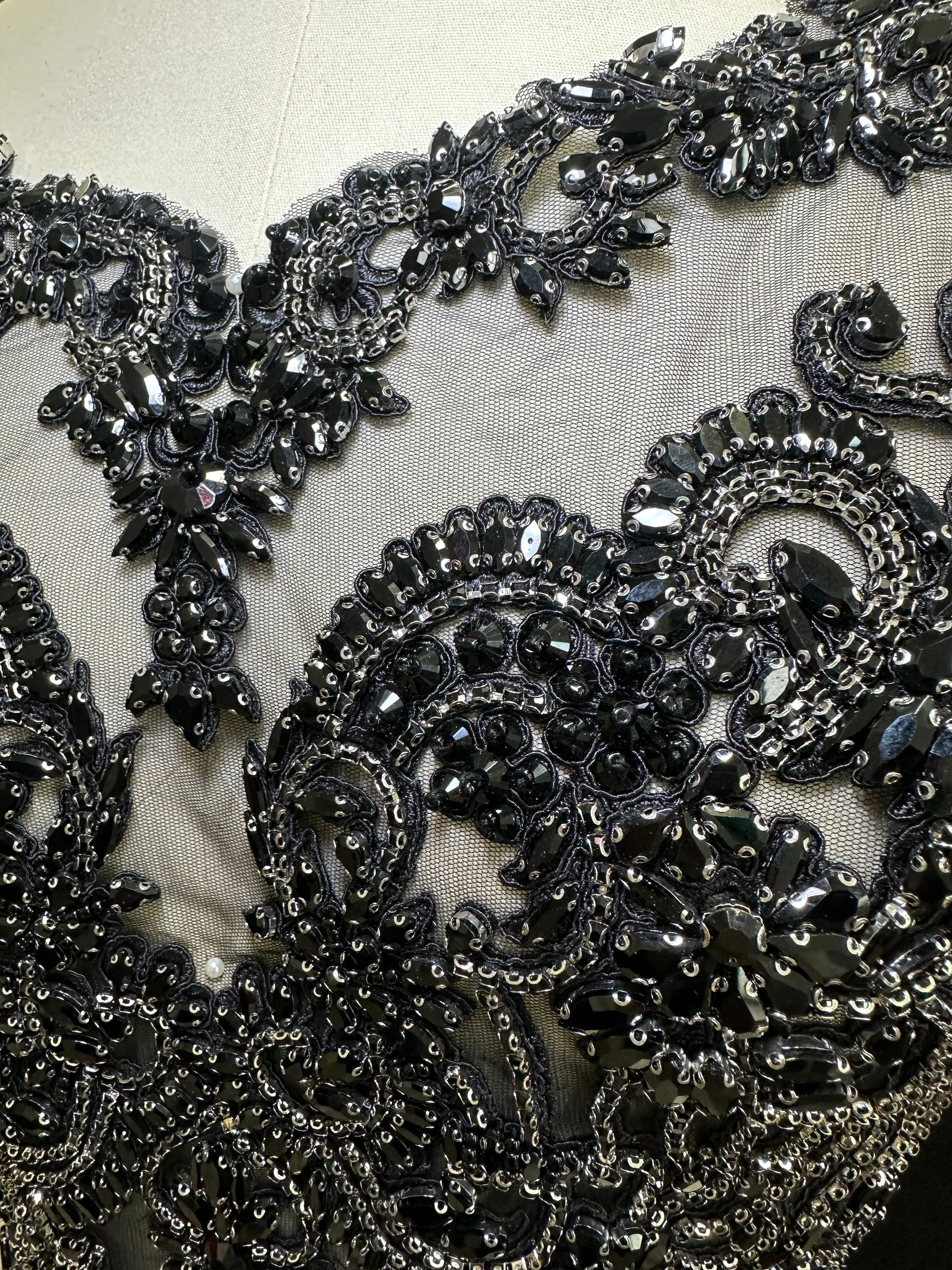 Alex Black Rhinestones Bodice - Image 4