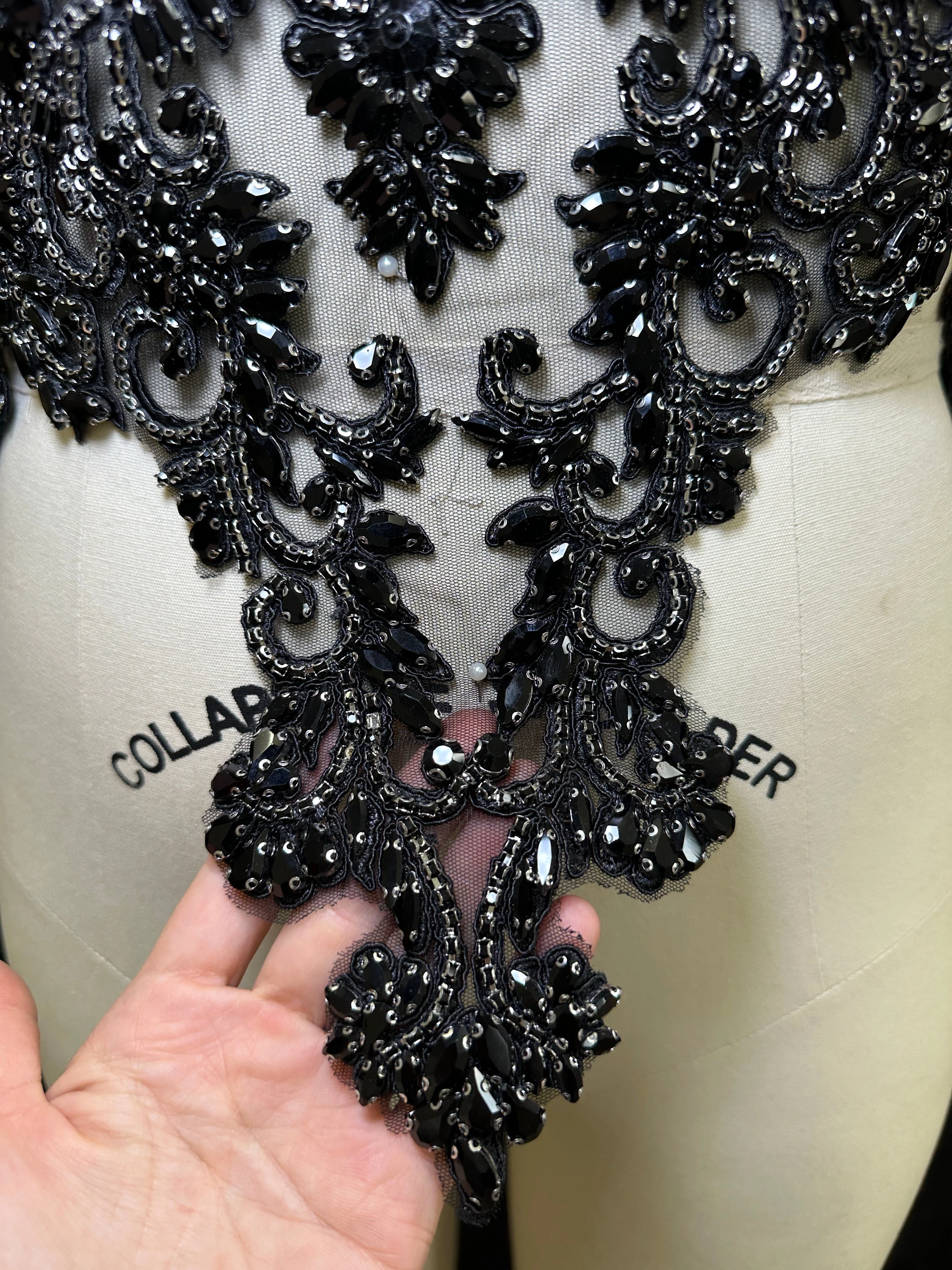 Alex Black Rhinestones Bodice - Image 8