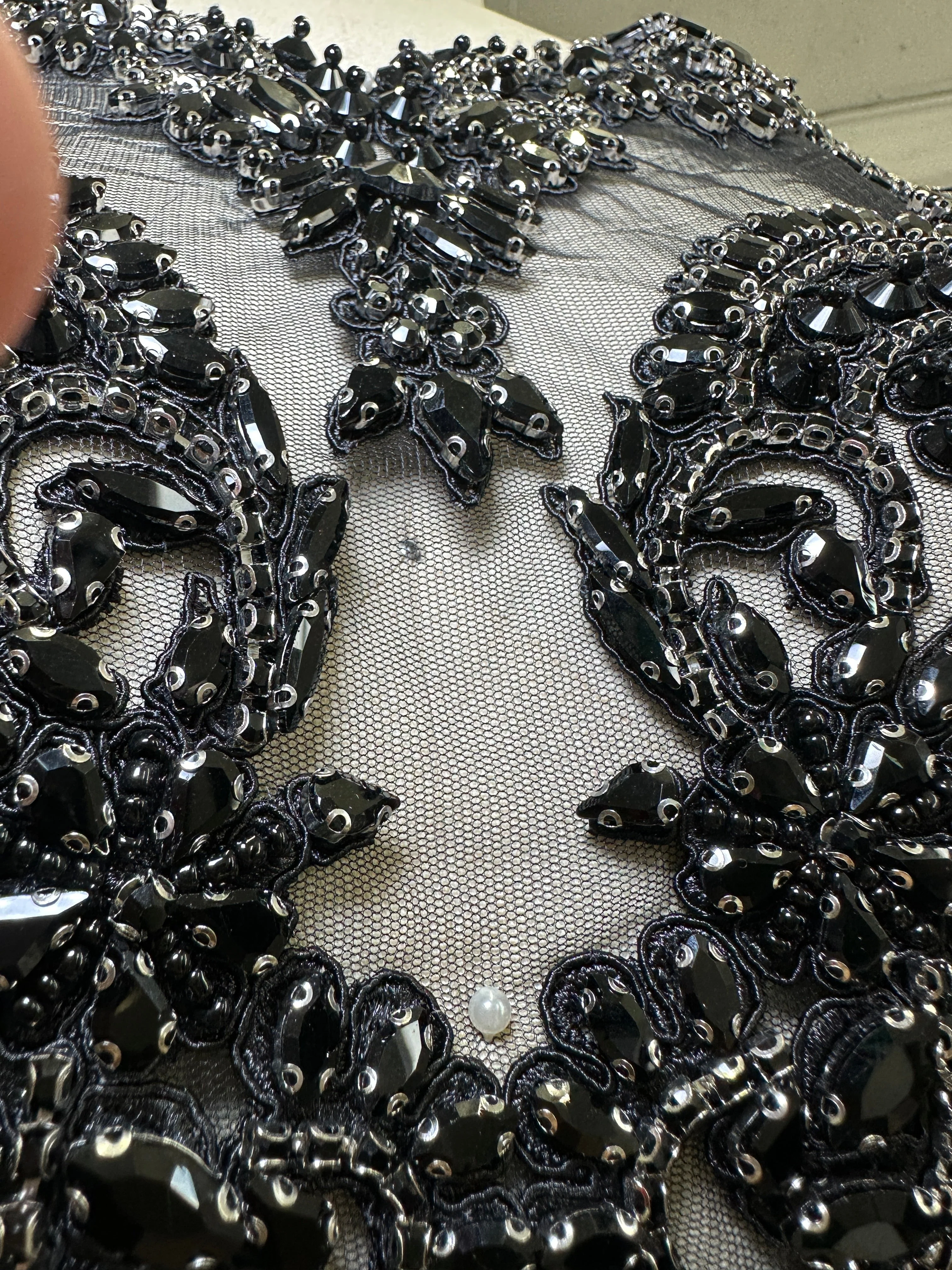 Alex Black Rhinestones Bodice - Image 9