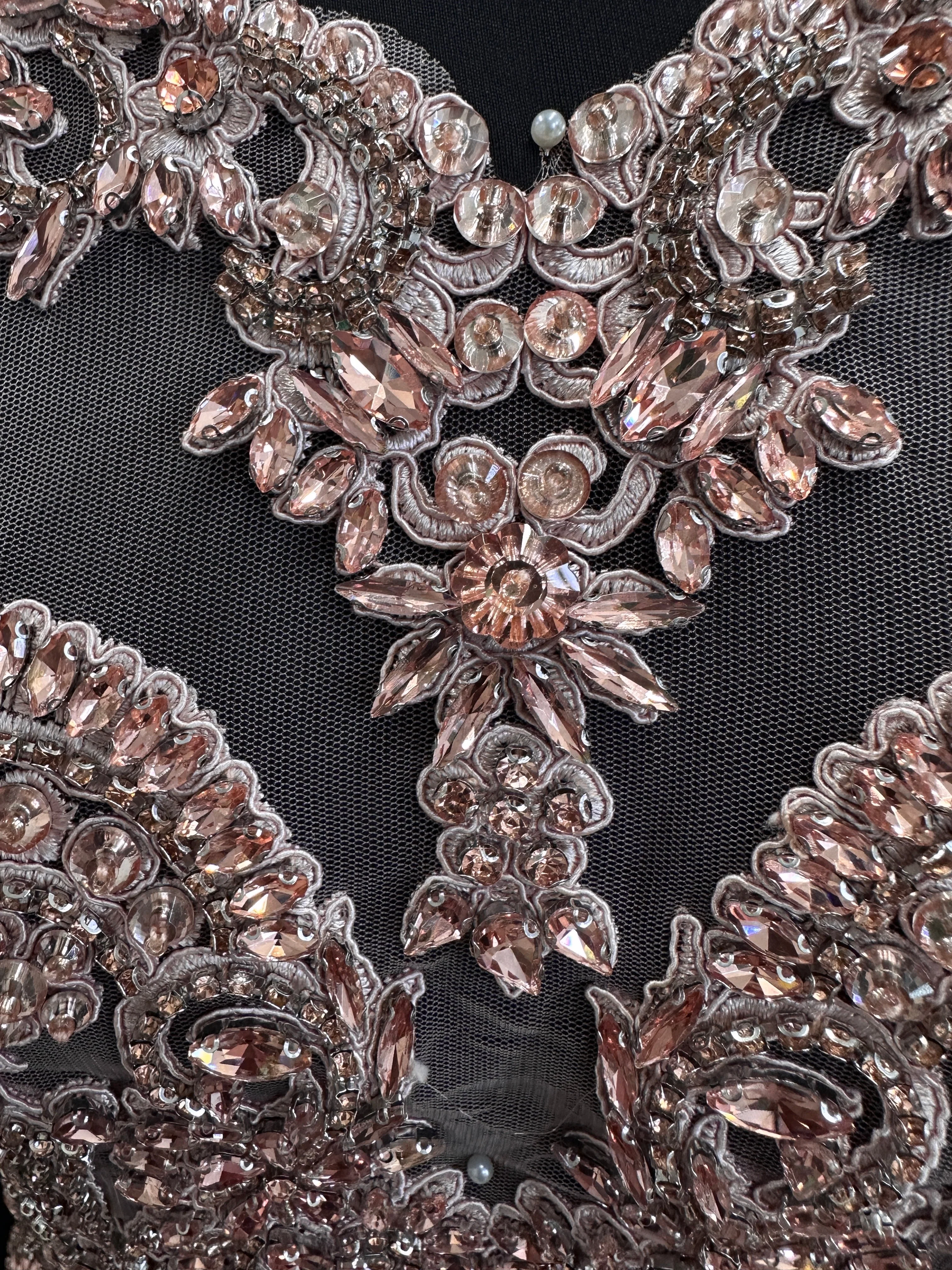 Alex Blush Pink Rhinestones Bodice - Image 4