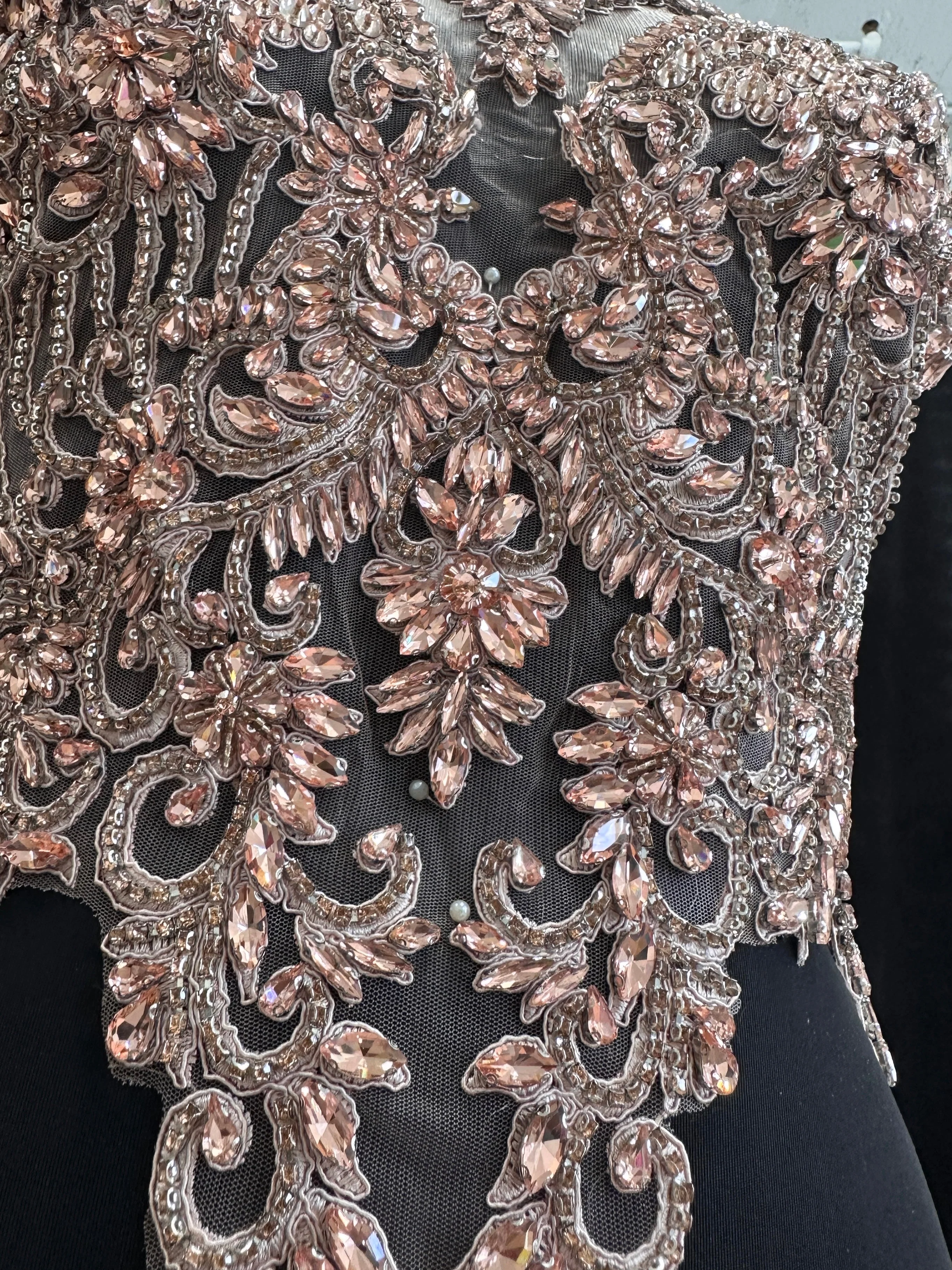 Alex Blush Pink Rhinestones Bodice - Image 5
