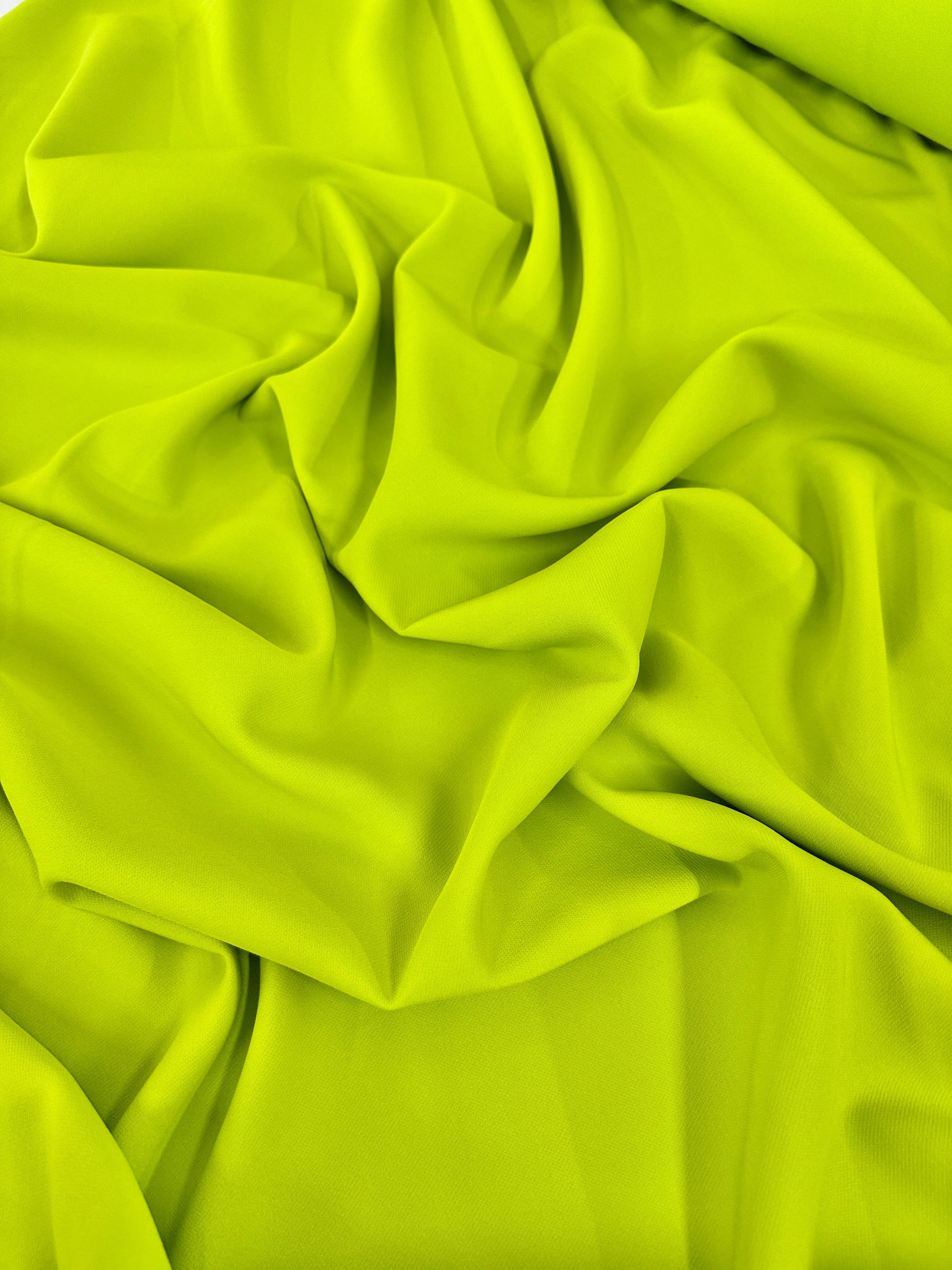 Apple Green Stretch Crepe