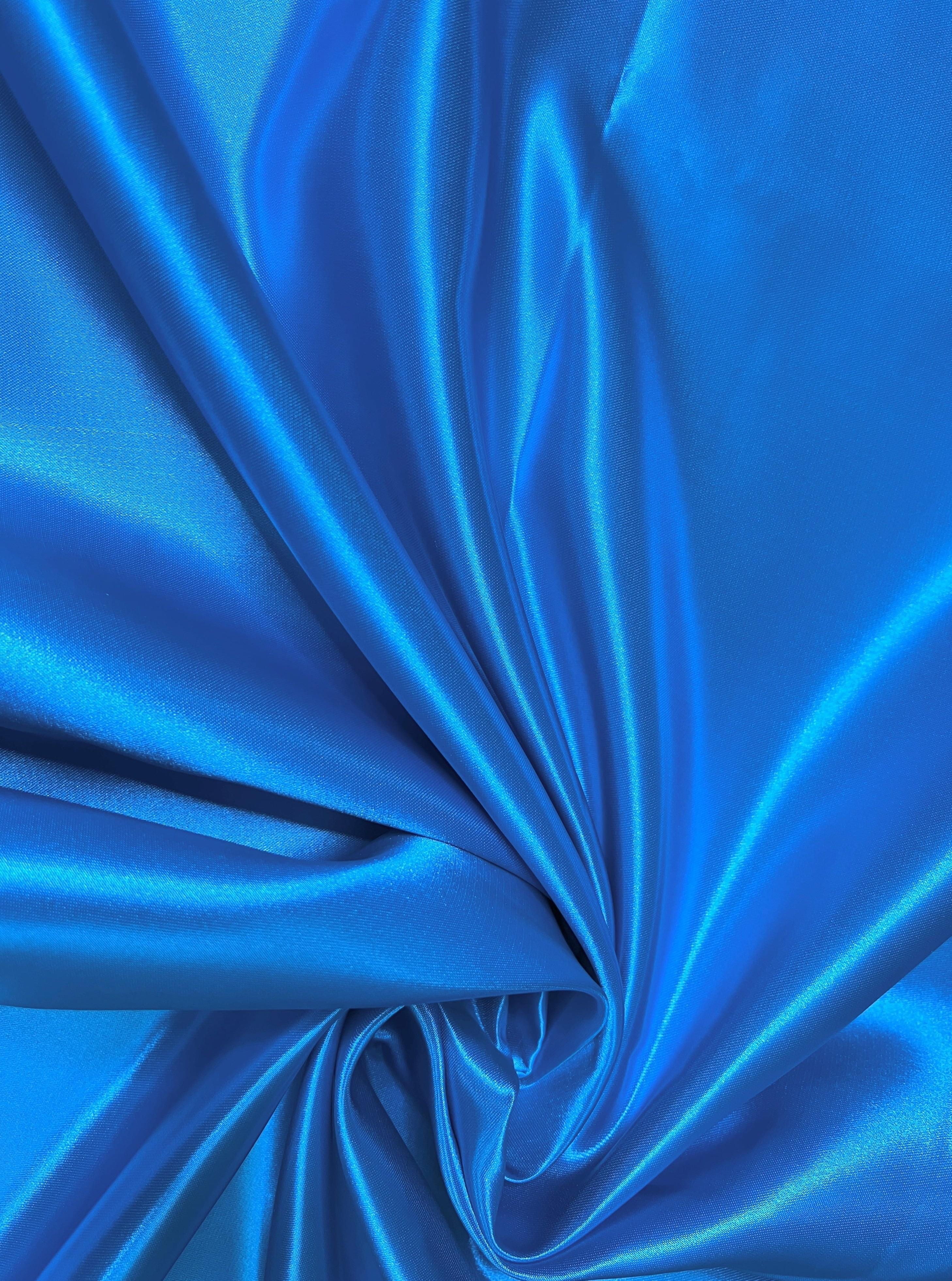 Aqua Blue Duchesse Satin - Image 2