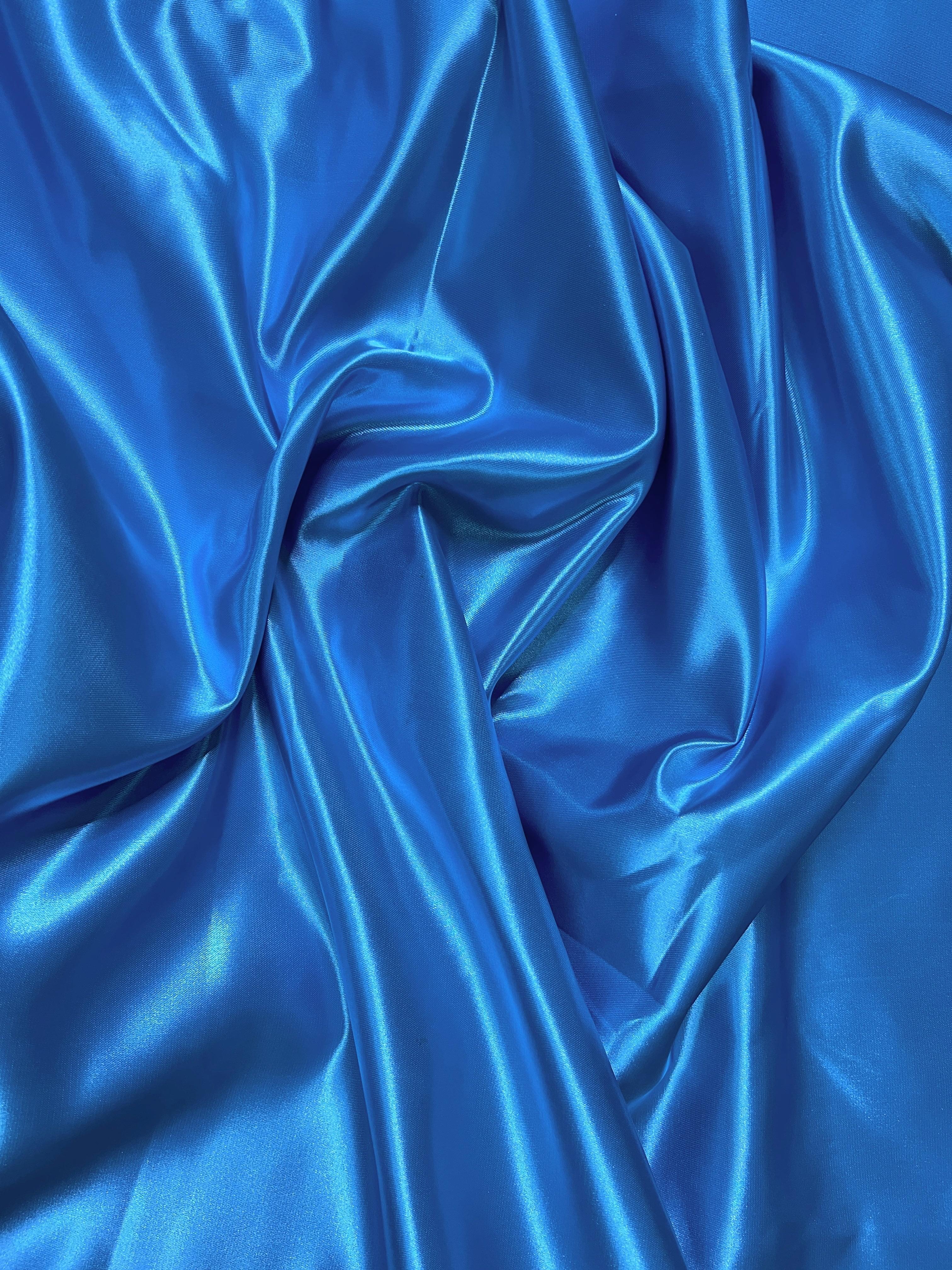 Aqua Blue Duchesse Satin - Image 3
