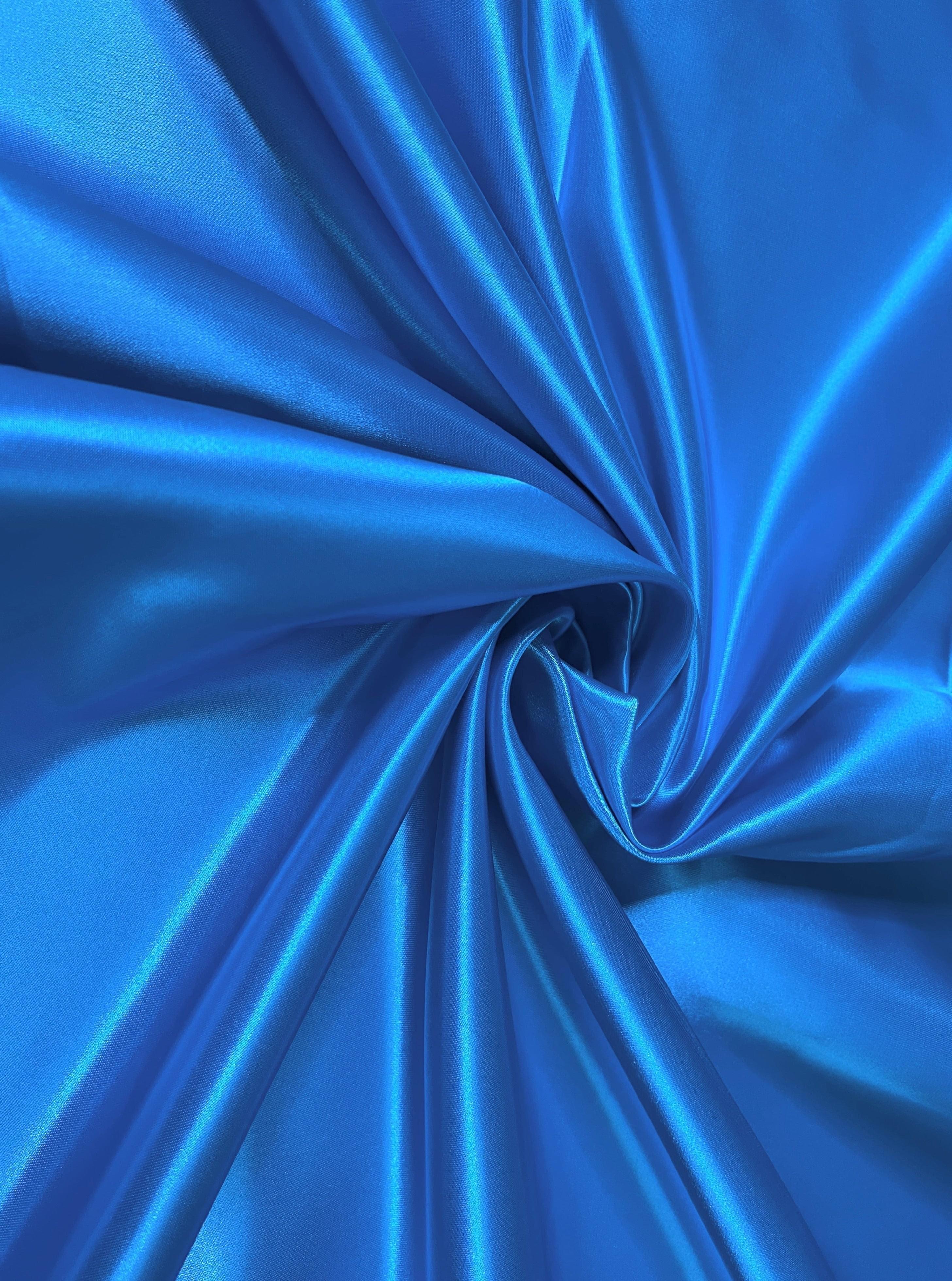 Aqua Blue Duchesse Satin - Image 4