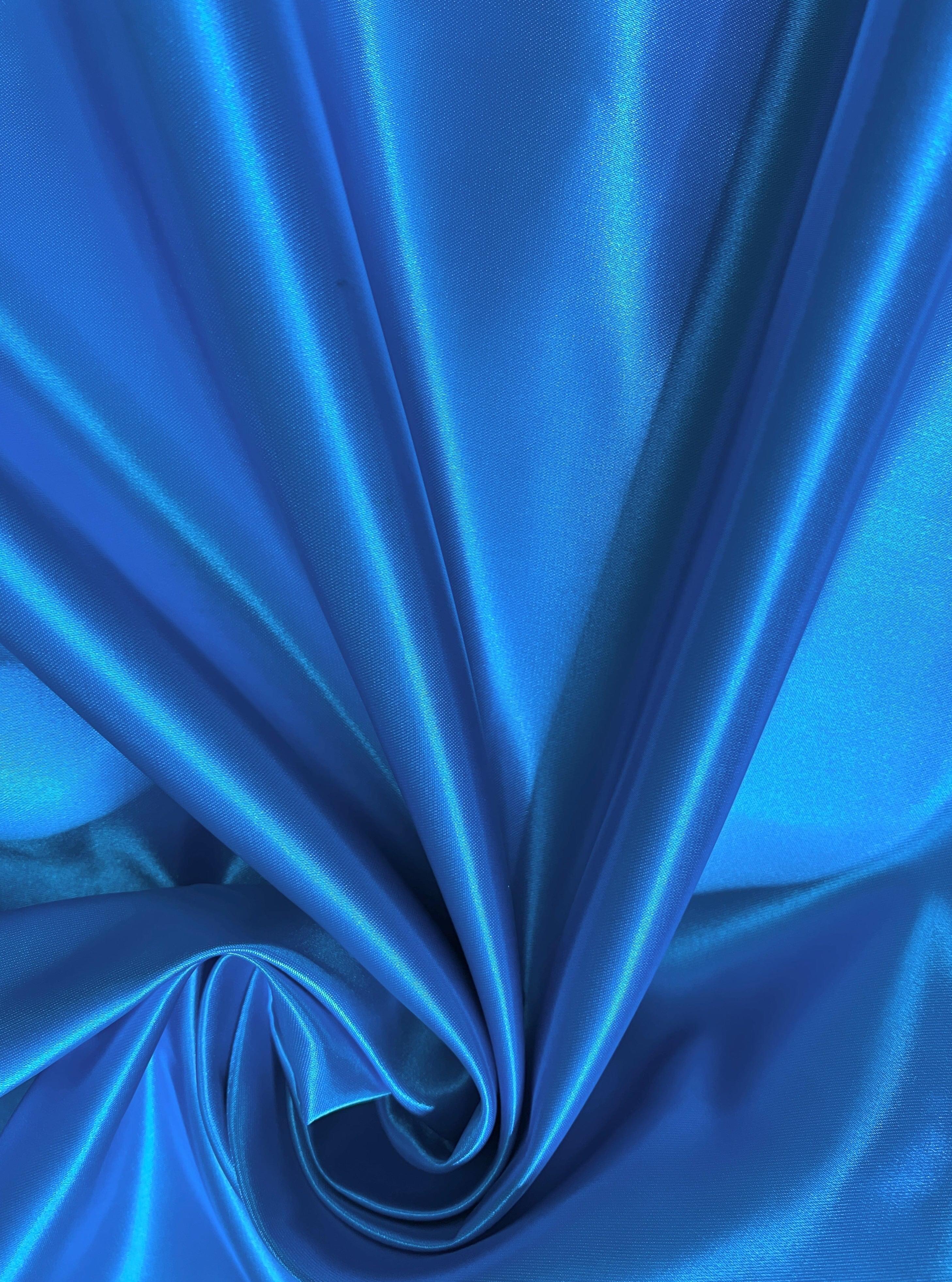 Aqua Blue Duchesse Satin - Image 5