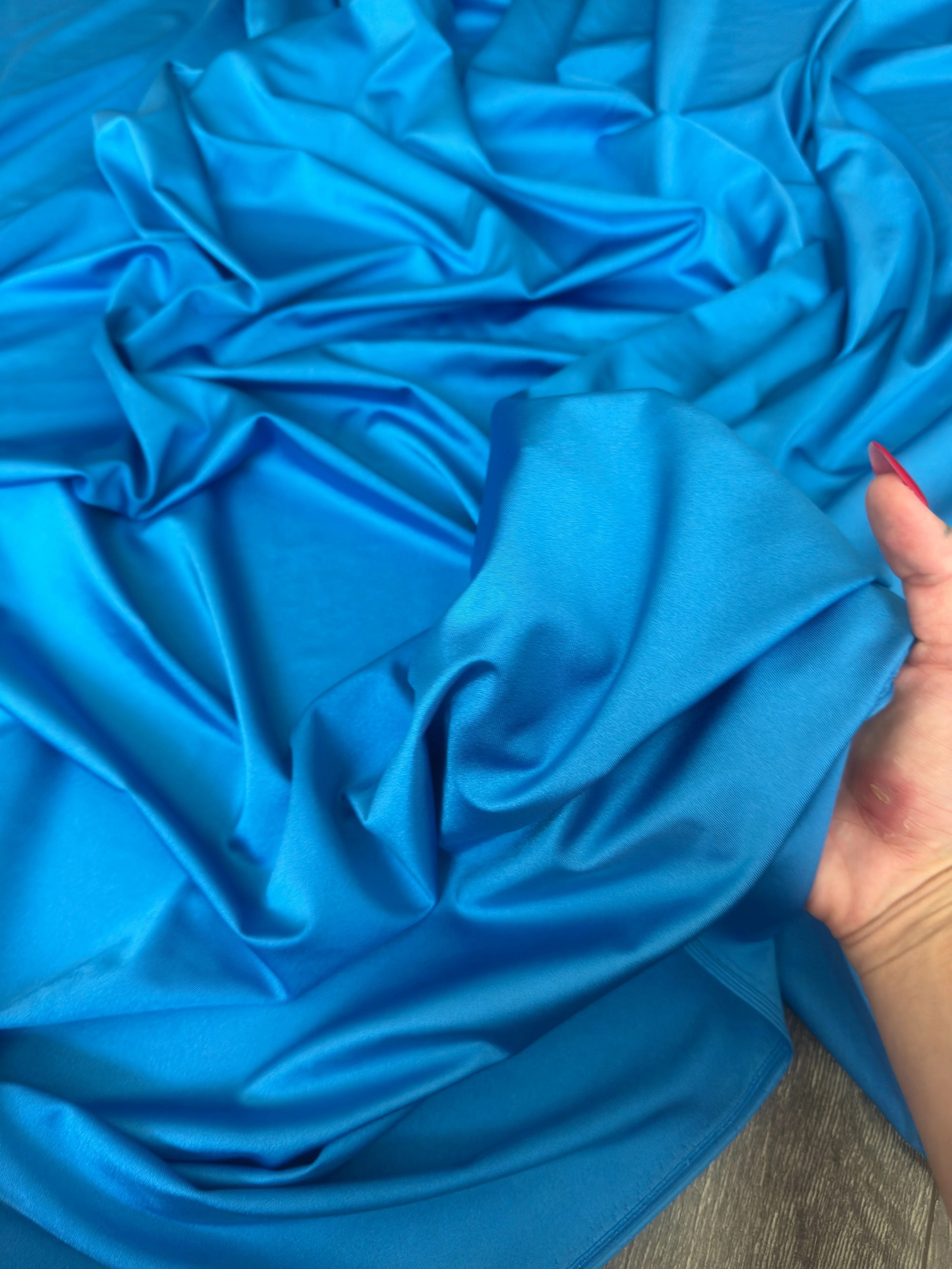 Aqua Blue Lulu Yoga Nylon Spandex - Image 6