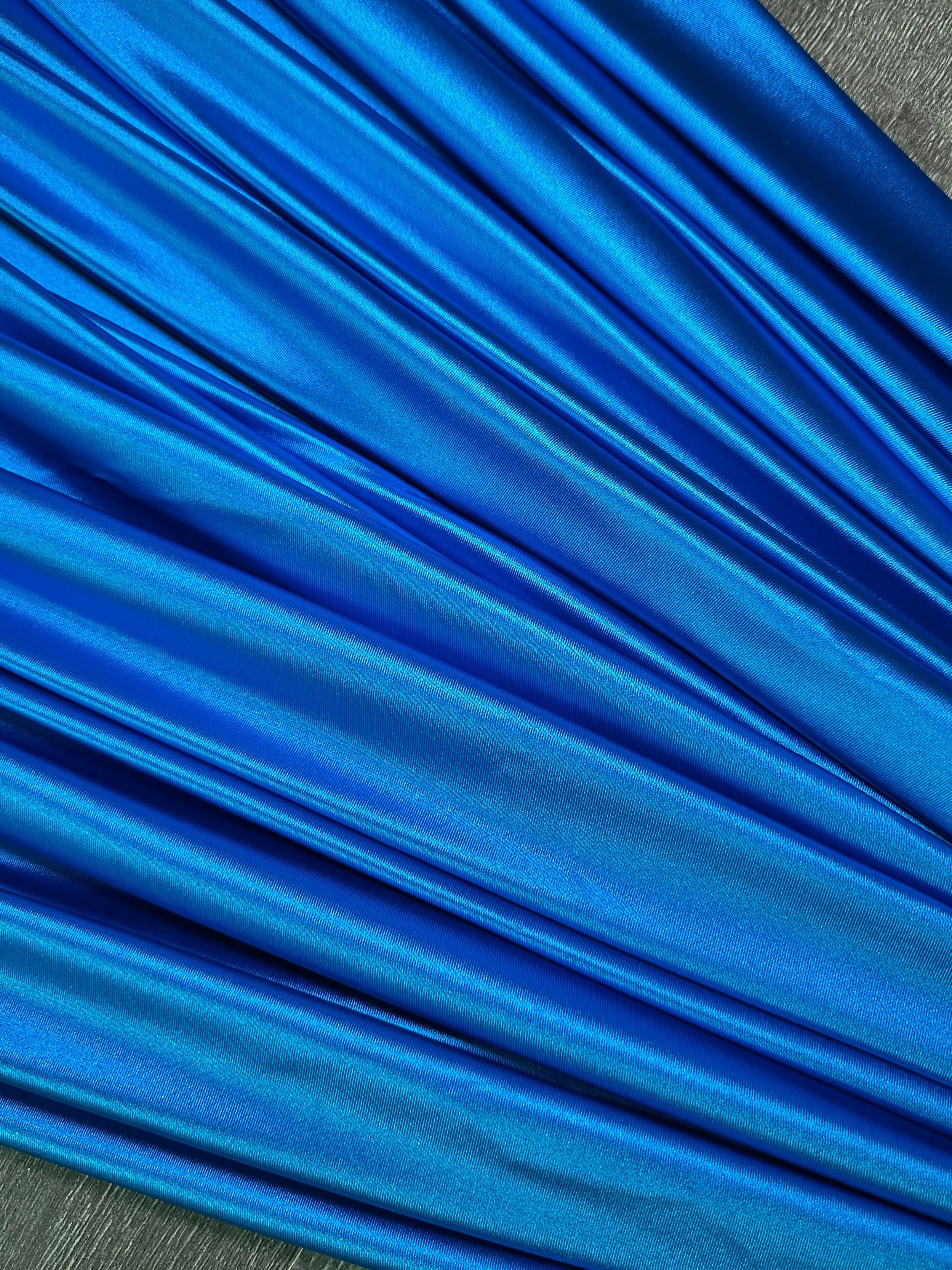 Aqua Blue Shiny Nylon Spandex - Image 5