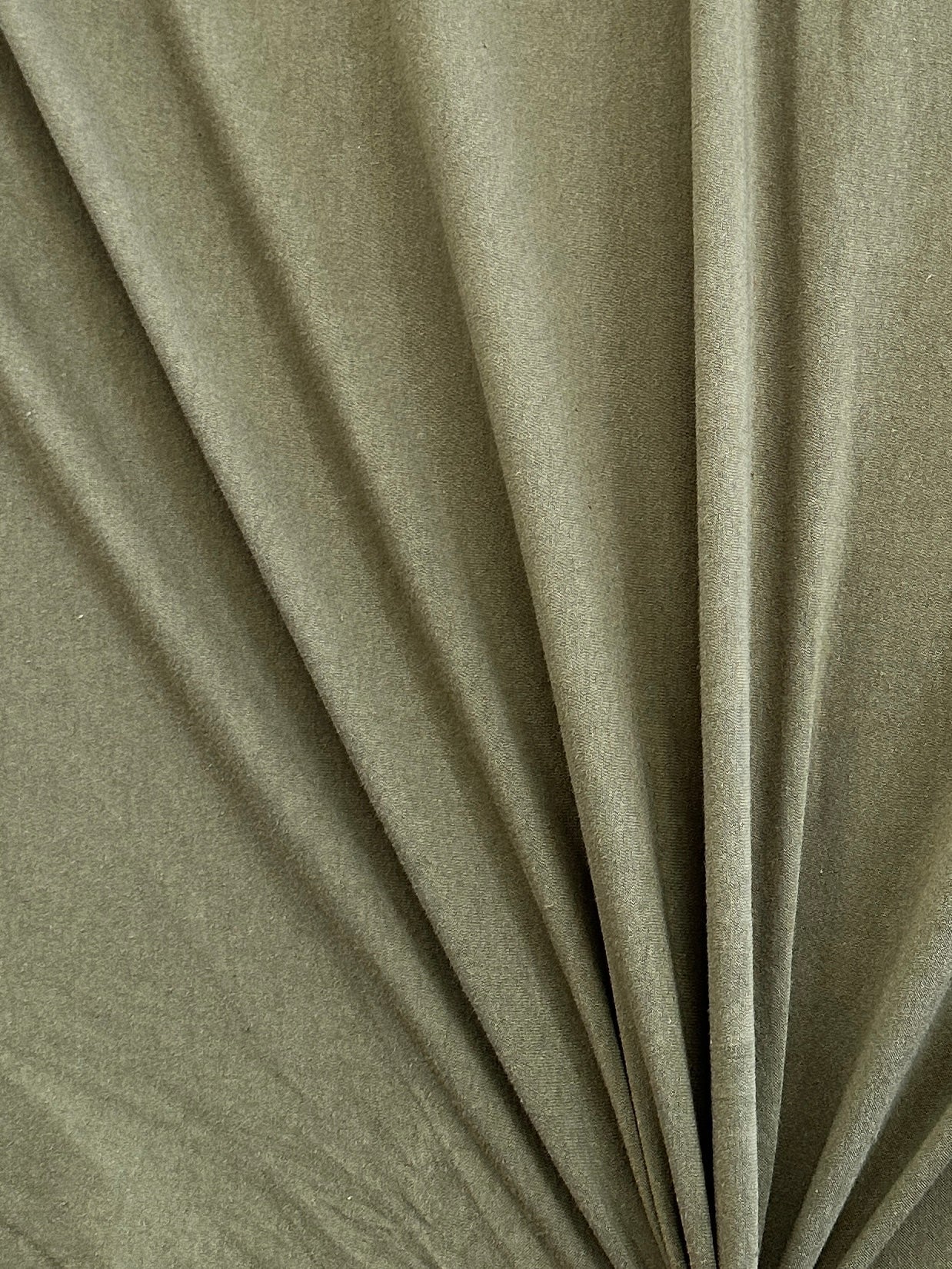 Army Green Cotton Jersey Knit - Image 10