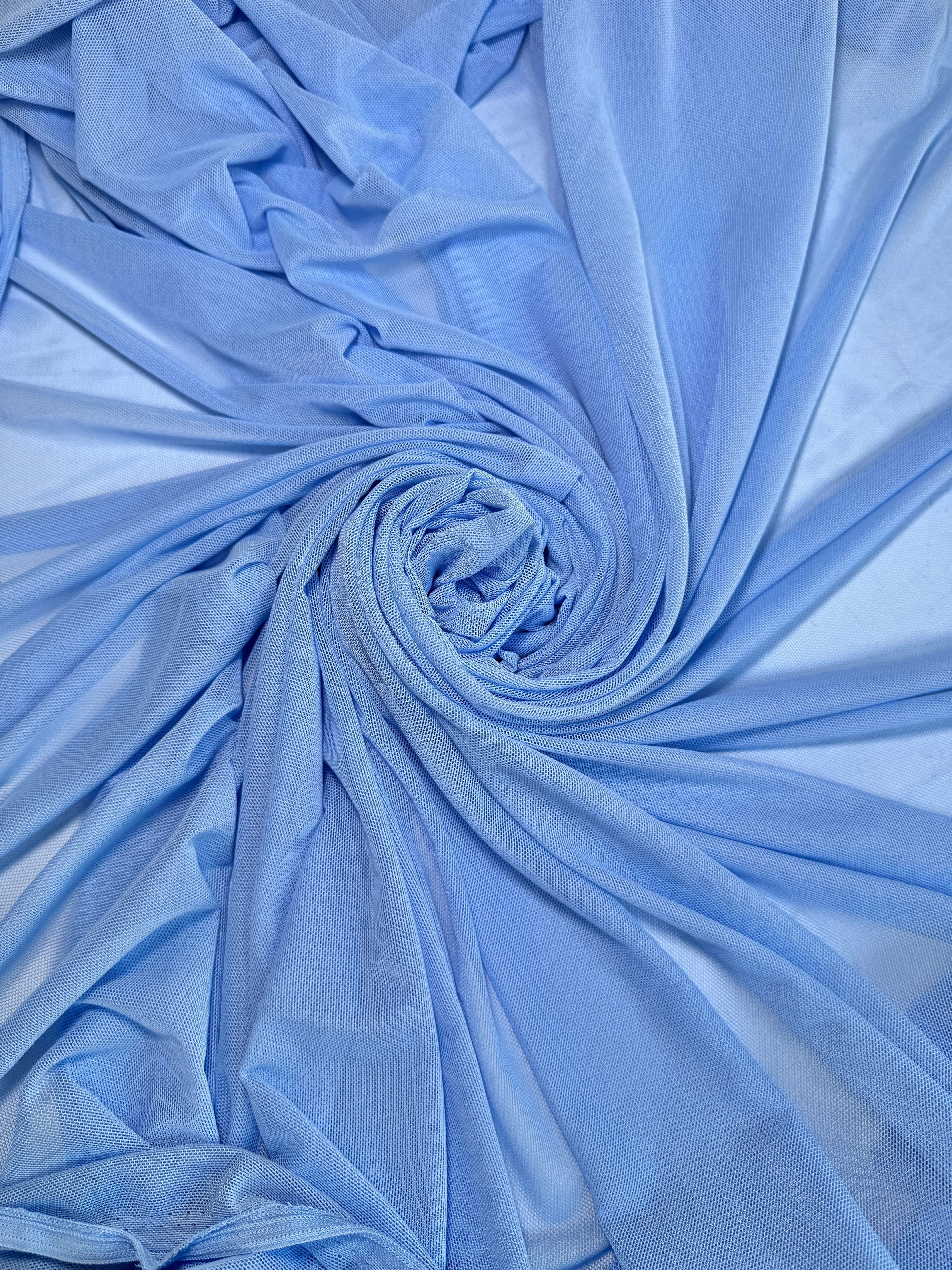 Baby Blue 4 Way Stretch Power Mesh - Image 10