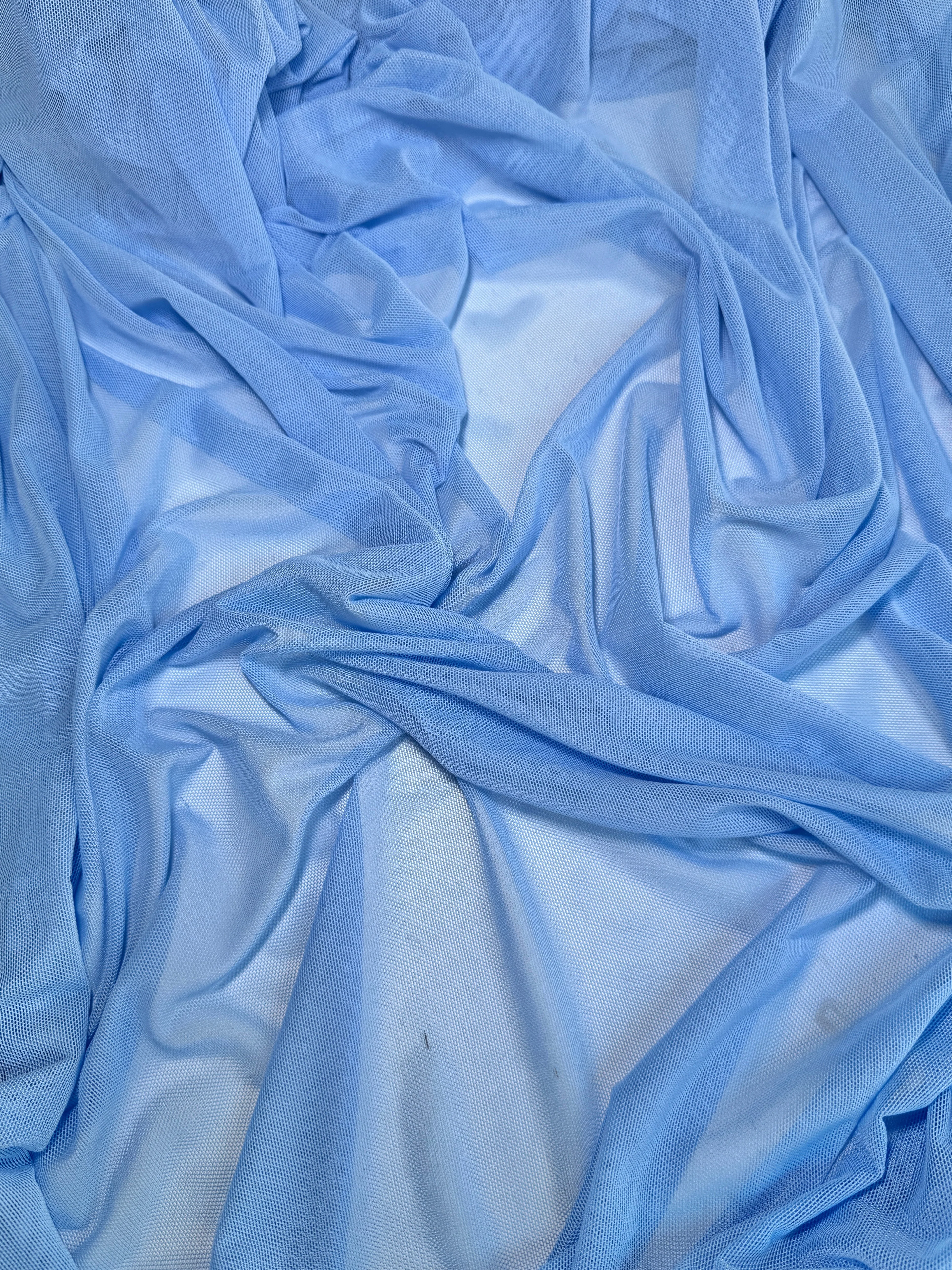 Baby Blue 4 Way Stretch Power Mesh - Image 8