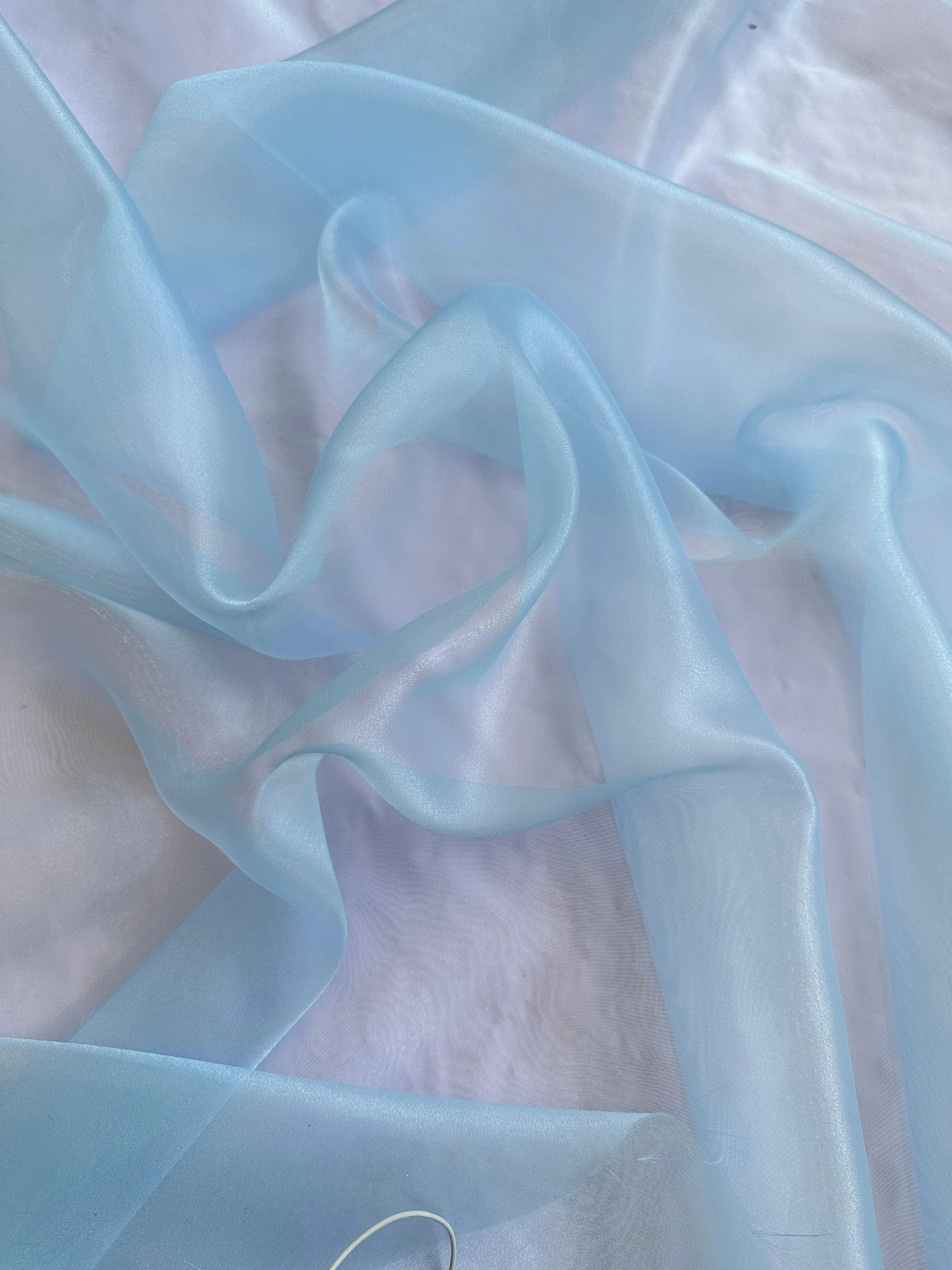 Baby Blue Crystal Organza - Image 6