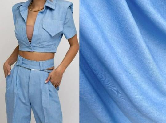 Baby Blue Poly Poplin - Image 16