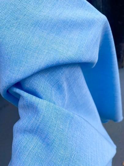 Baby Blue Poly Poplin - Image 6
