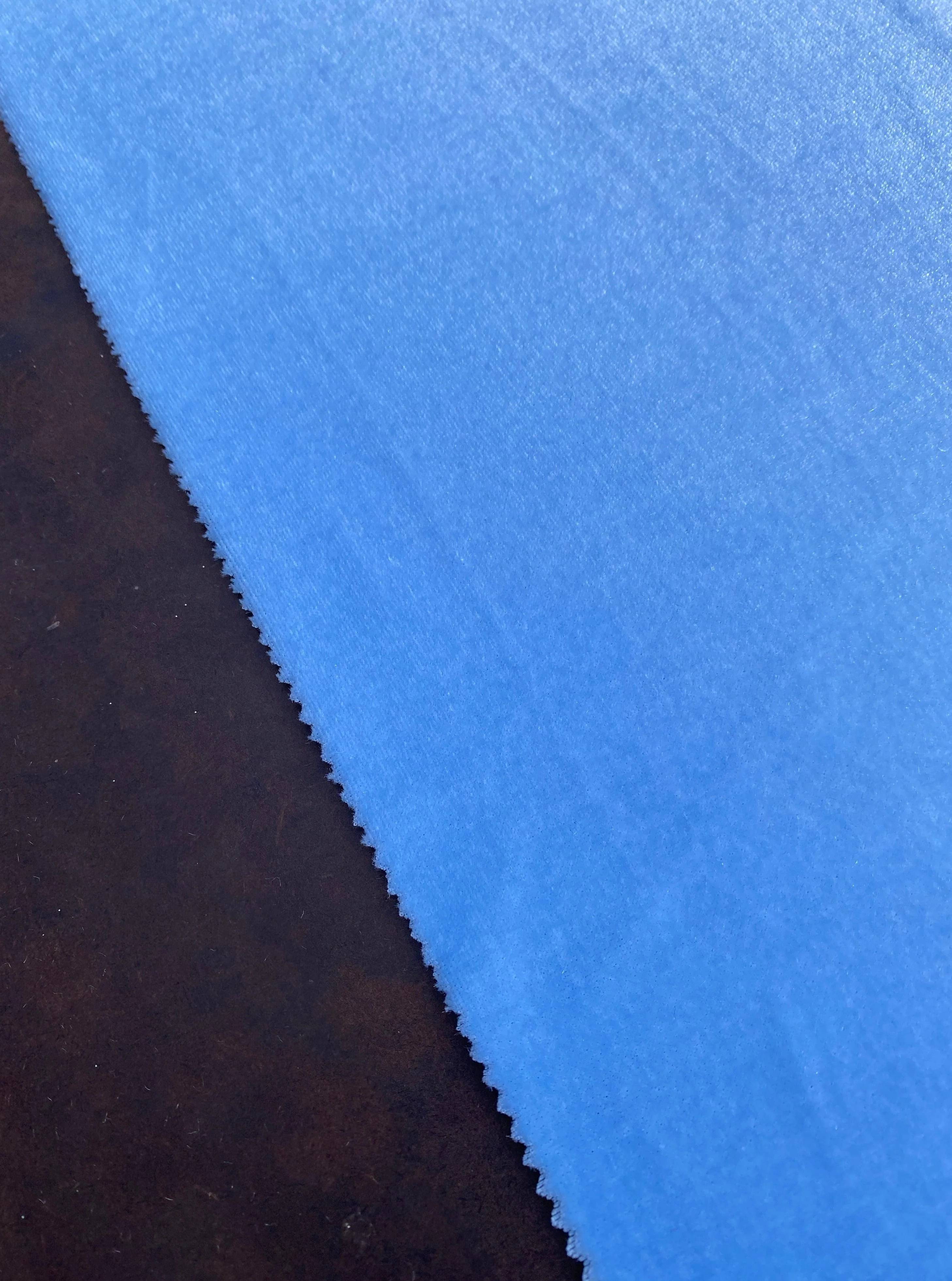 Baby Blue Stretch Velvet - Image 3