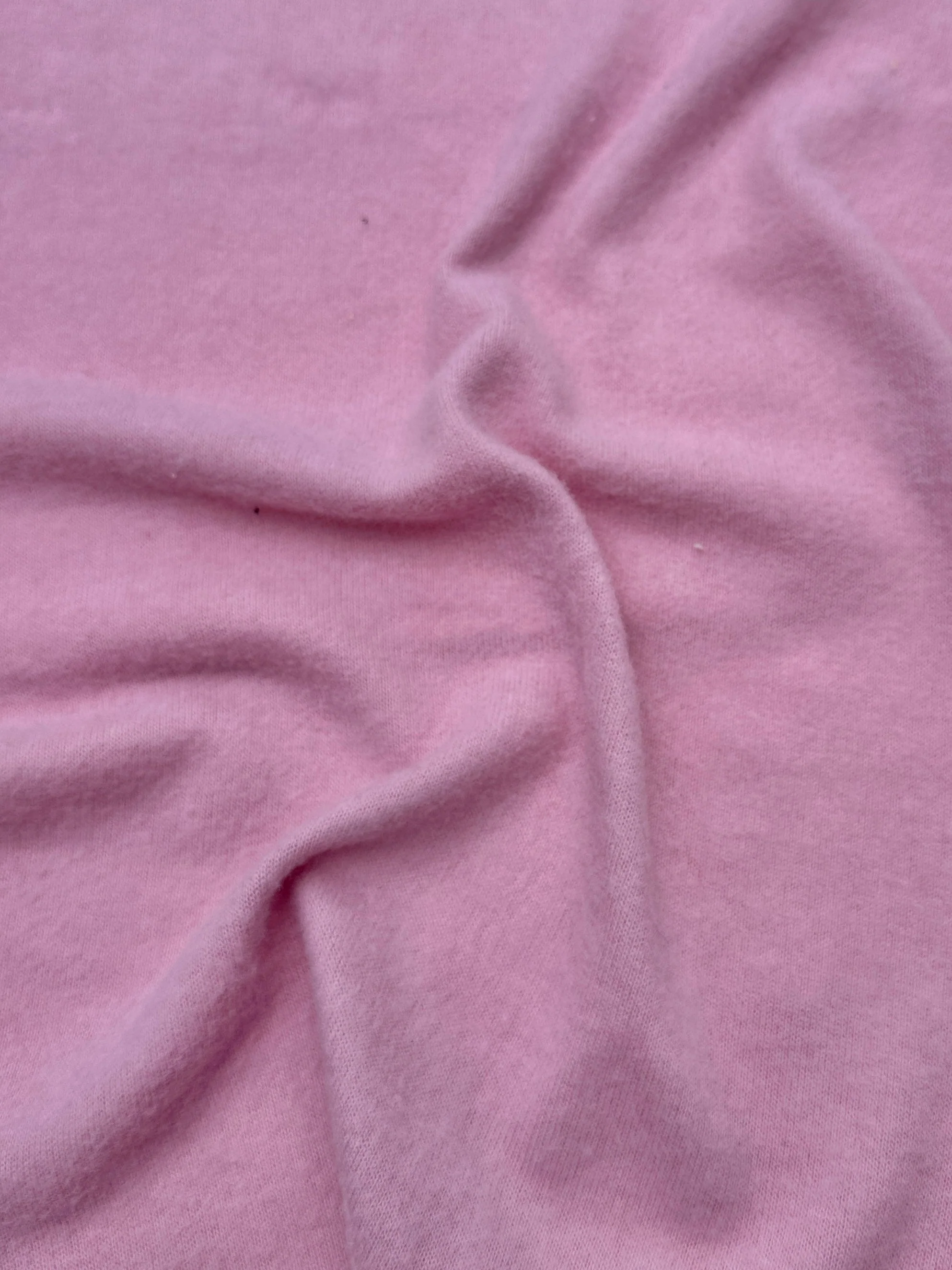 Baby Pink Buttery Spandex Faux Cashmere Knit - Image 2