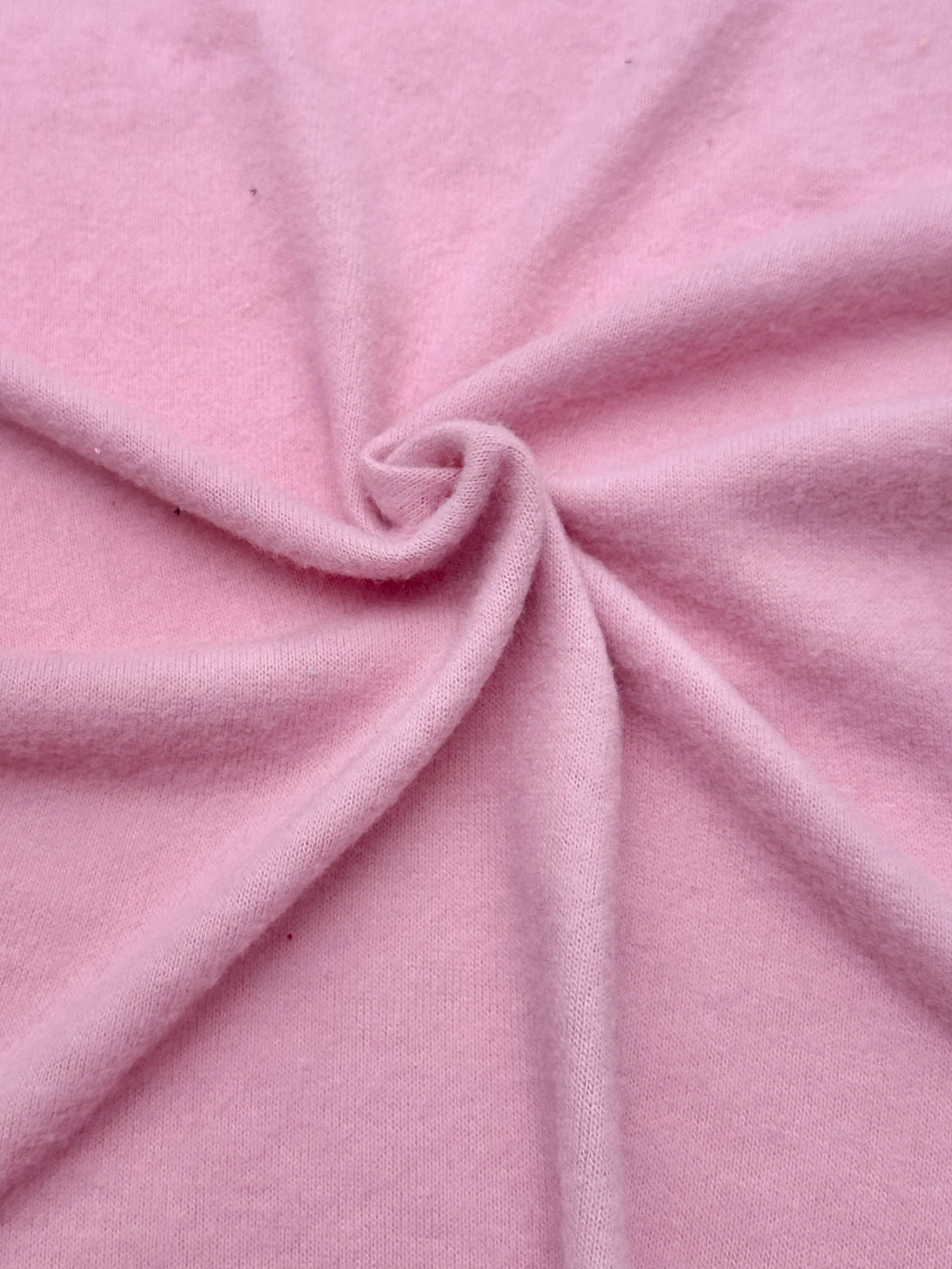 Baby Pink Buttery Spandex Faux Cashmere Knit - Image 4