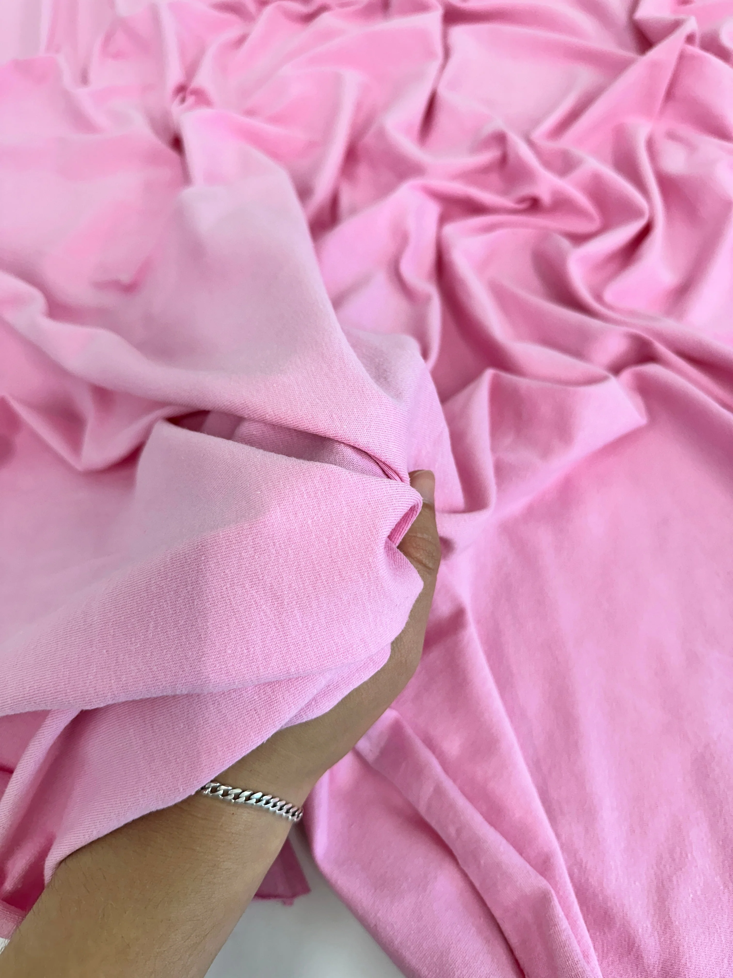 Baby Pink Cotton Jersey Knit - Image 6