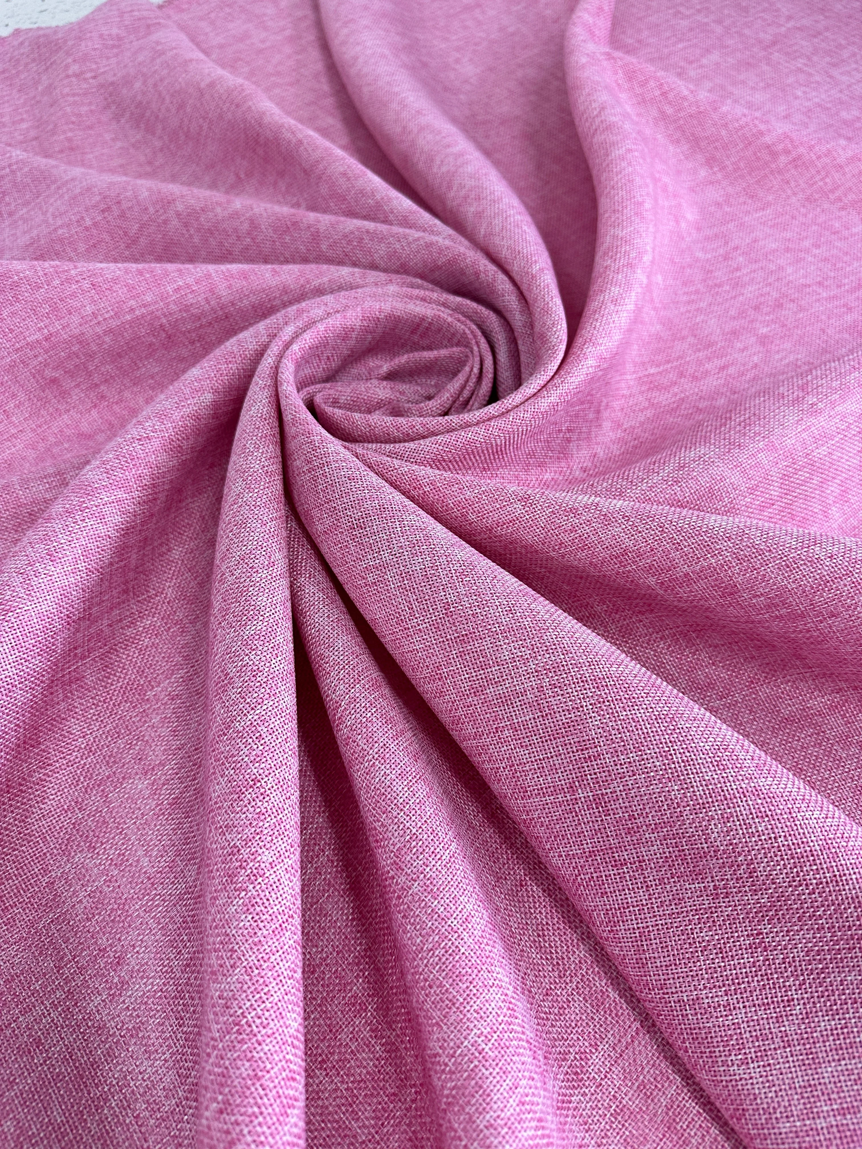 Baby Pink Faux Linen - Image 4