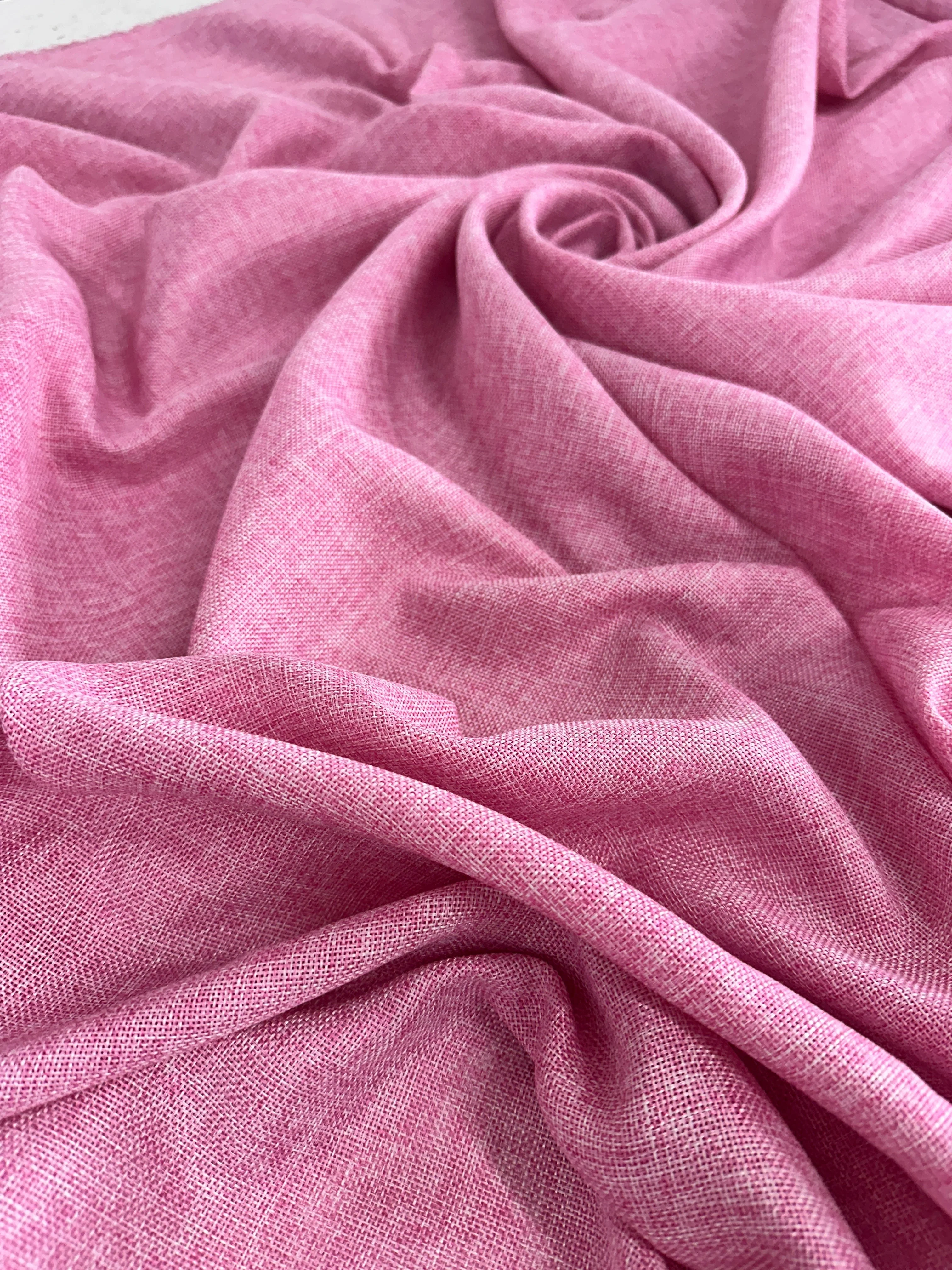 Baby Pink Faux Linen - Image 5