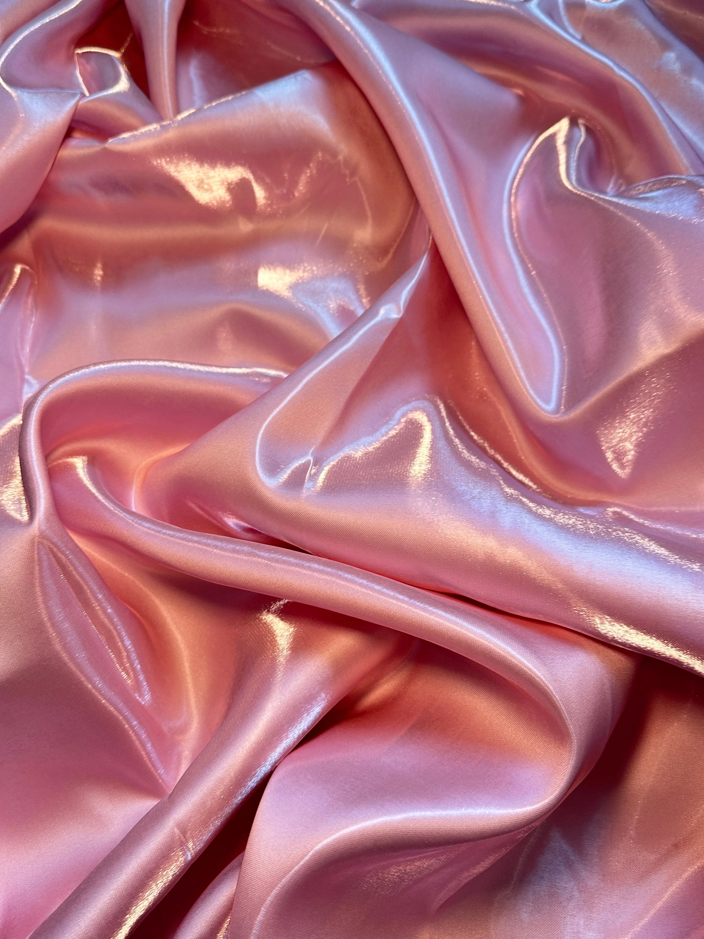 Baby Pink Liquid Bridal Satin - Image 6