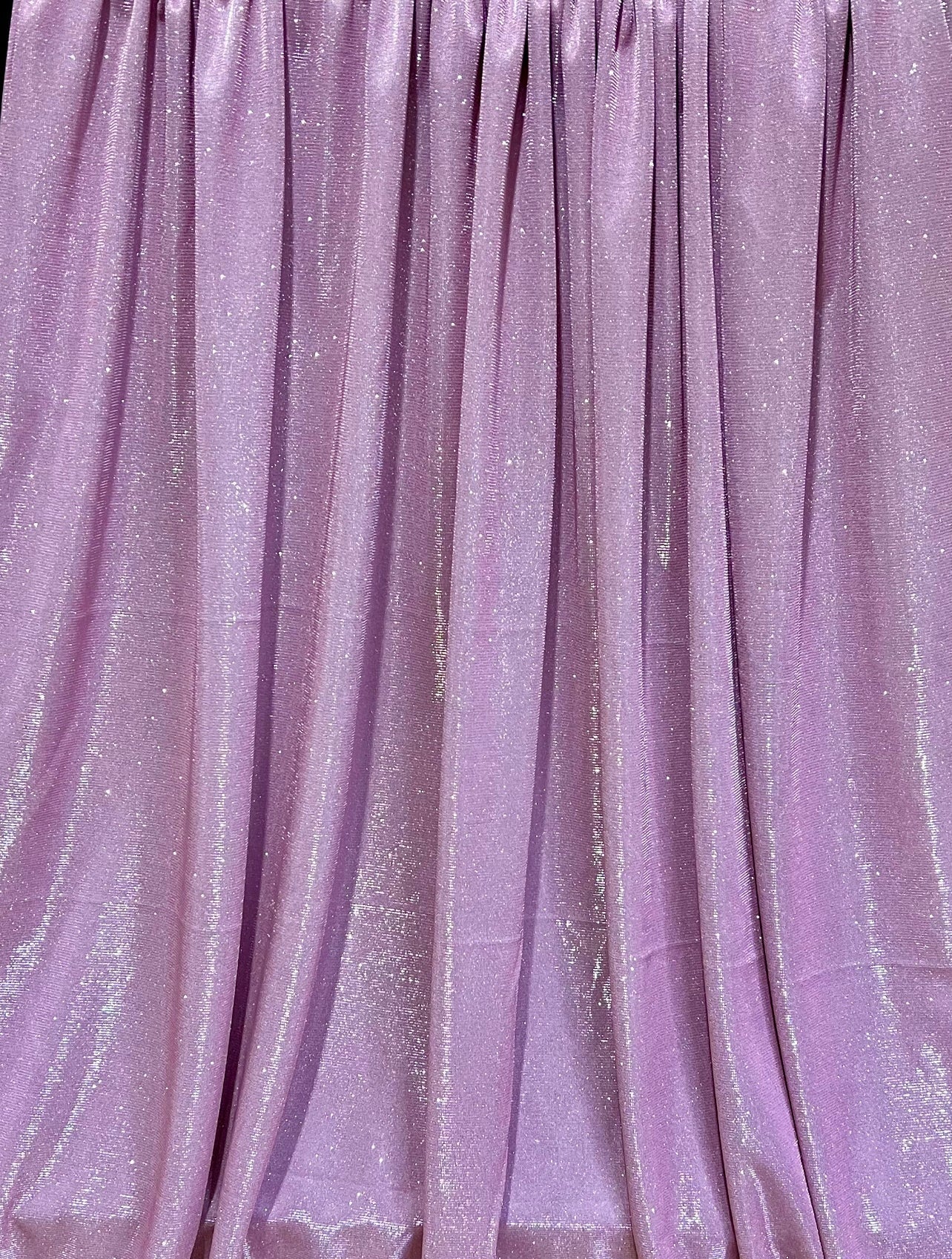 Baby Pink Stretch Metallic Lurex
