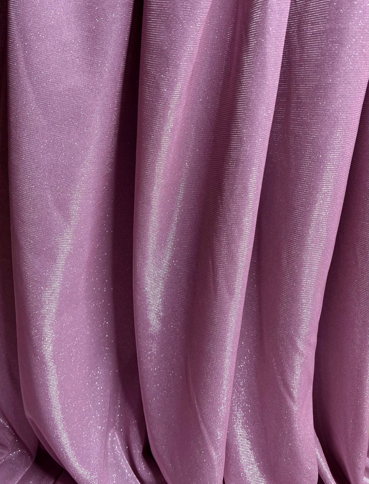 Baby Pink Stretch Metallic Lurex - Image 2
